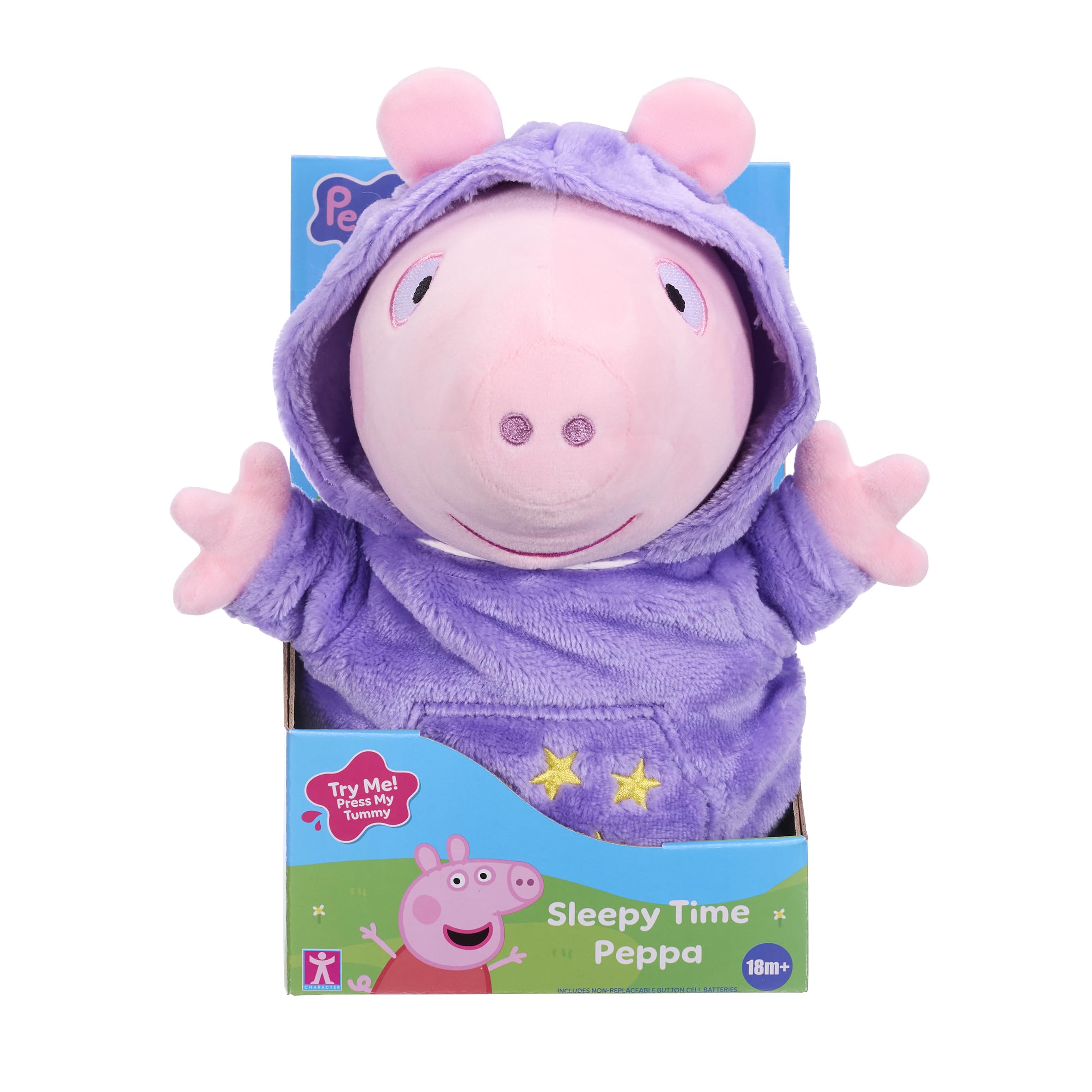 Sleepy Time Peppa - Talking Plush Toy with Sound Effects for Toddlers