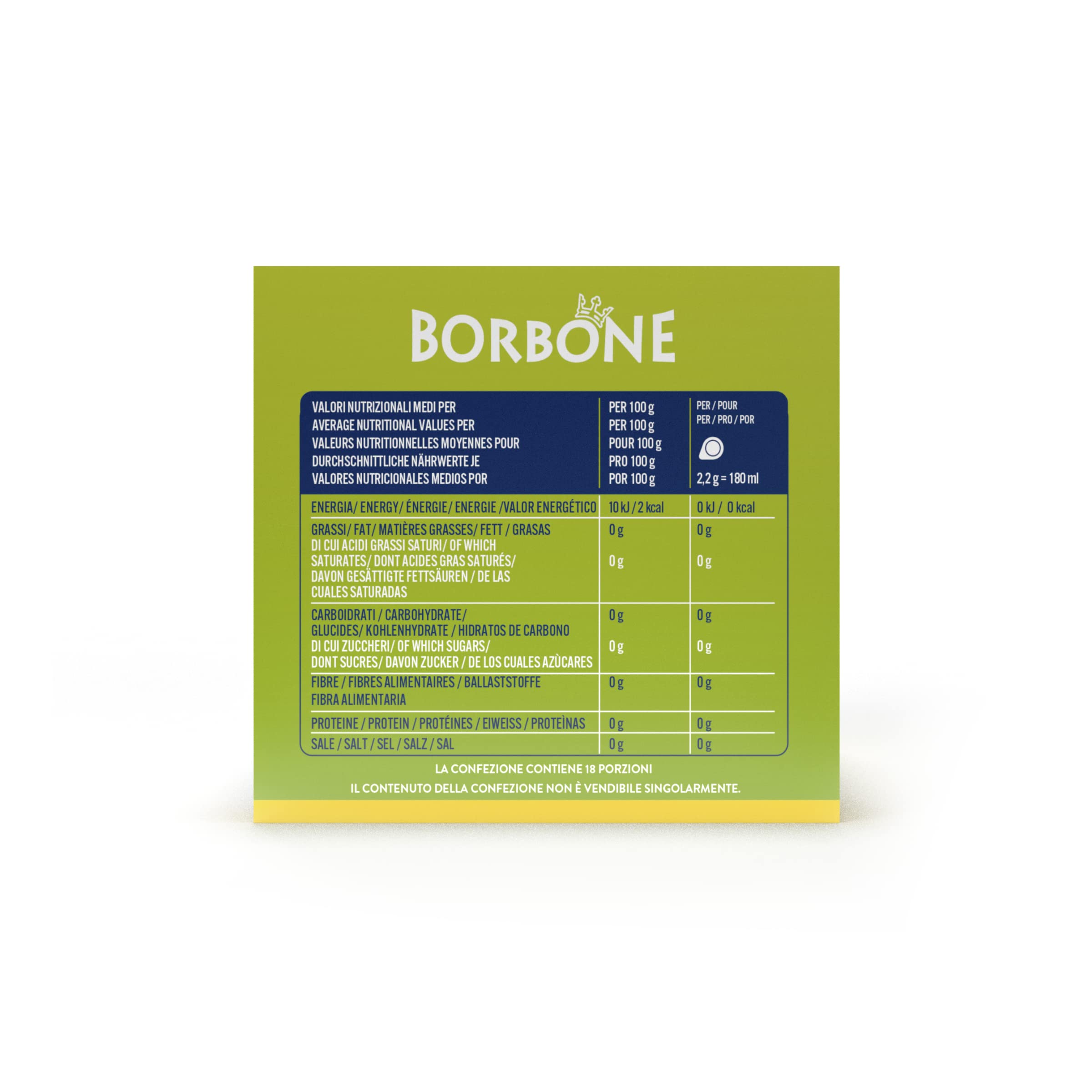 Caffè Borbone Ginger and Lemon Infusion - 72 Pods (4 Packs of 18) - ESE Compatible 7