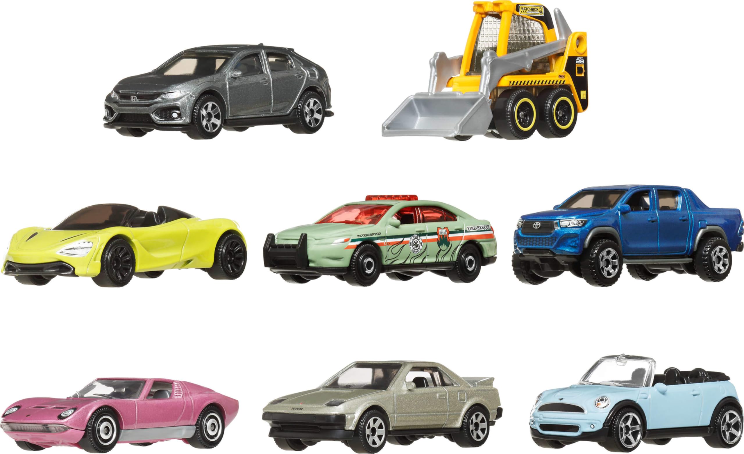Matchbox 1:64 Scale Die-Cast Toy Cars & Trucks - Themed Multipack Set of 8 for Kids and Collectors 4