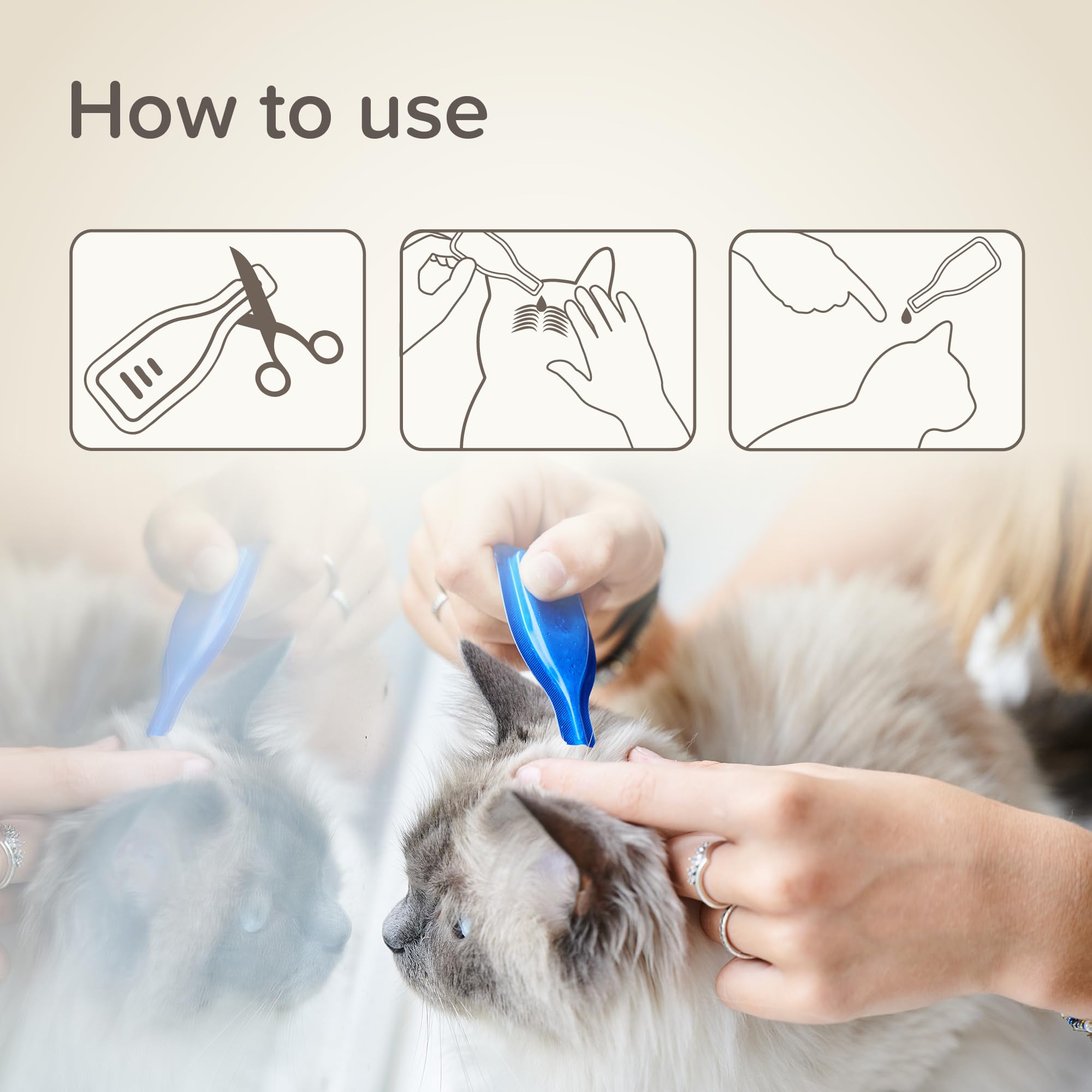 Beaphar StressLess Herbal Calming Spot-On for Cats - 3 Pipettes | Up to 1 Week Relief Per Application 6