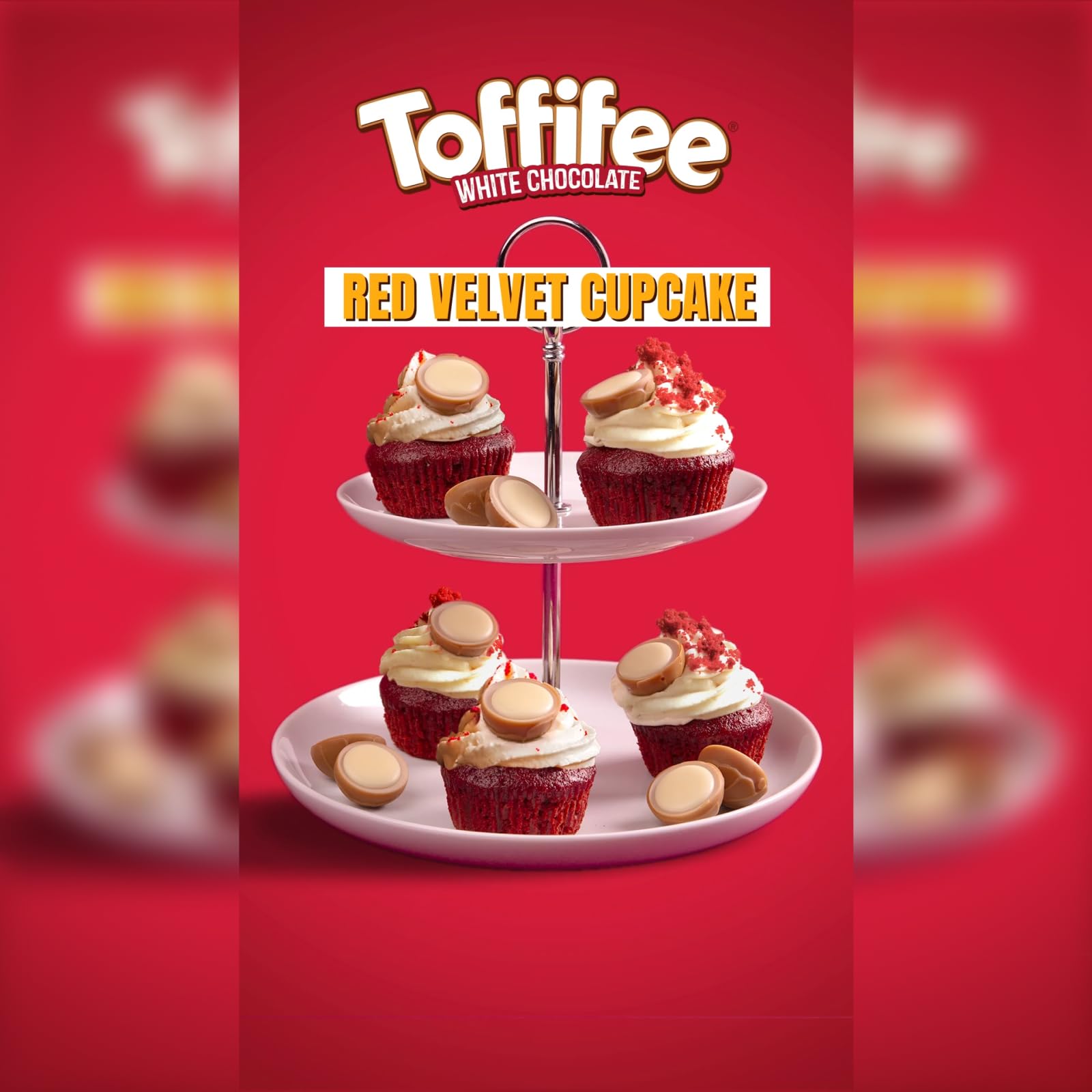 Toffifee White Chocolate Chewy Caramel Cups with Hazelnut & Smooth White Chocolate - 15 Pieces 8