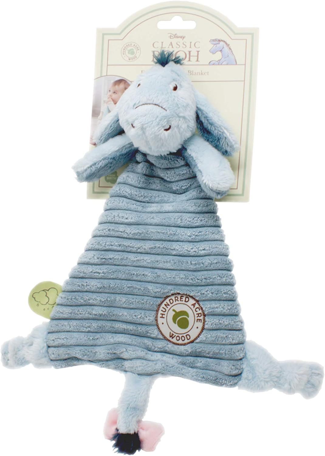 Eeyore Comfort Blanket - Soft Plush Baby Toy from Winnie the Pooh Hundred Acre Wood Collection 4