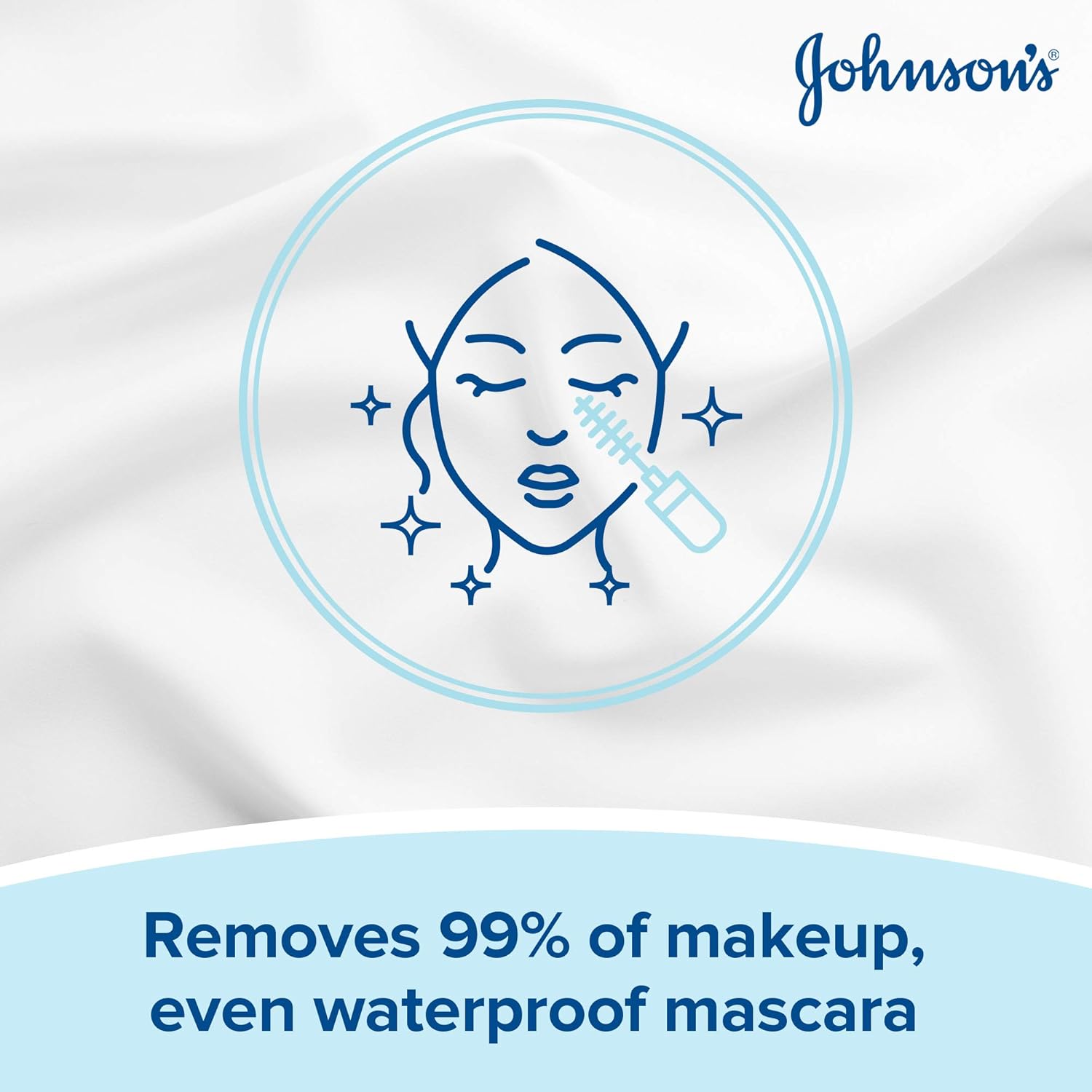 Johnson & Johnson Make-Up Be Gone Moisturising Cleansing Wipes (Pack of 25) 5