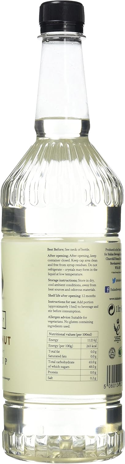 Simply Coconut Syrup 1 Litre - Natural Flavouring for Beverages and Recipes 6