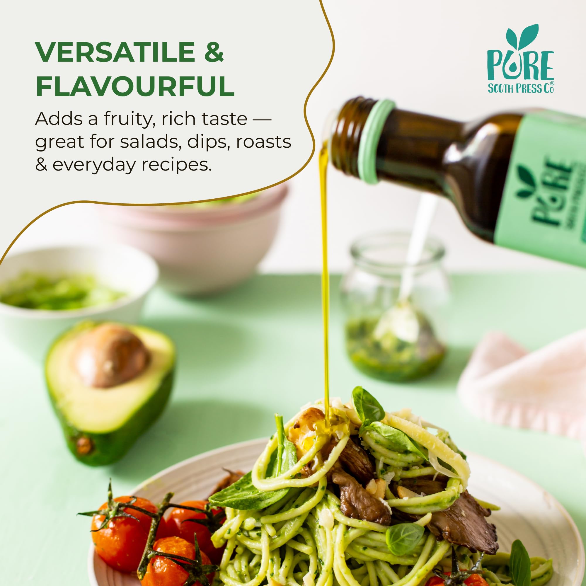 Pure South Press - Cold-Pressed Extra Virgin Avocado Oil 500ml 5