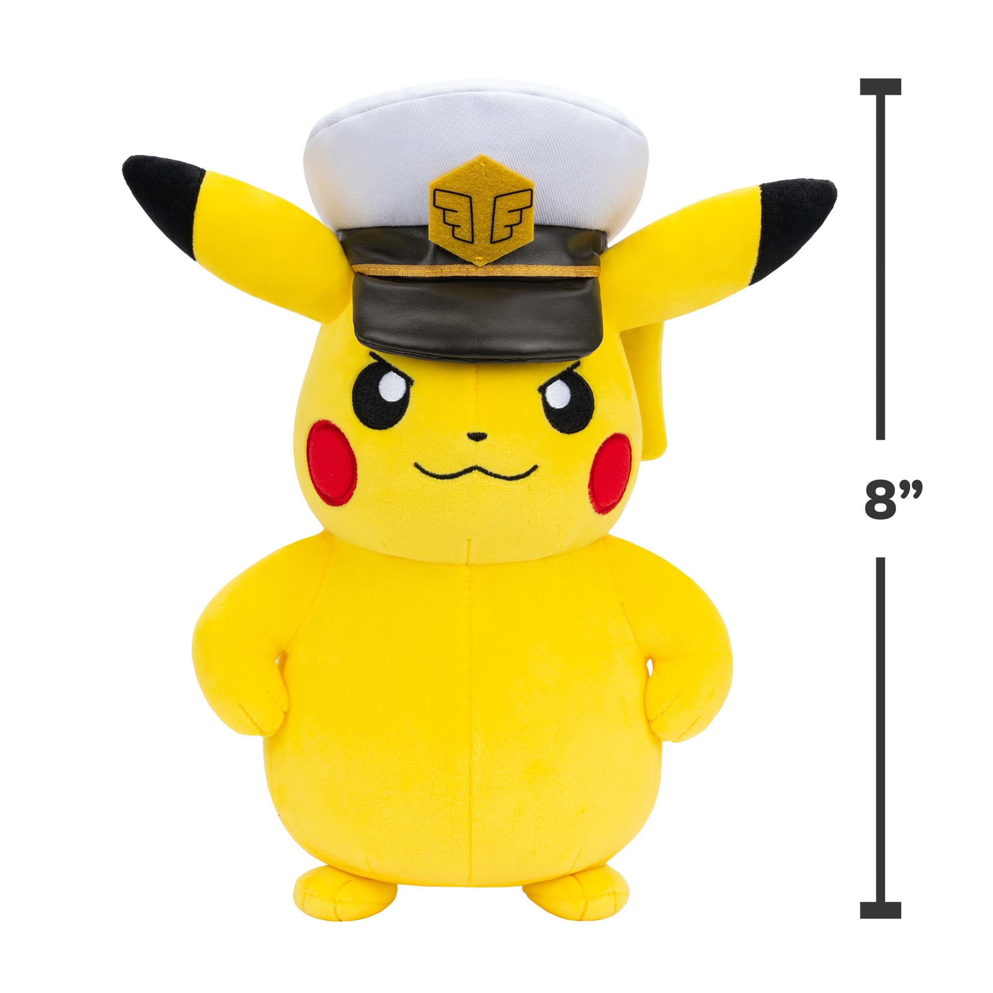 Pokémon Captain Pikachu Plush - 8-Inch Soft Plush with Captain's Hat 5