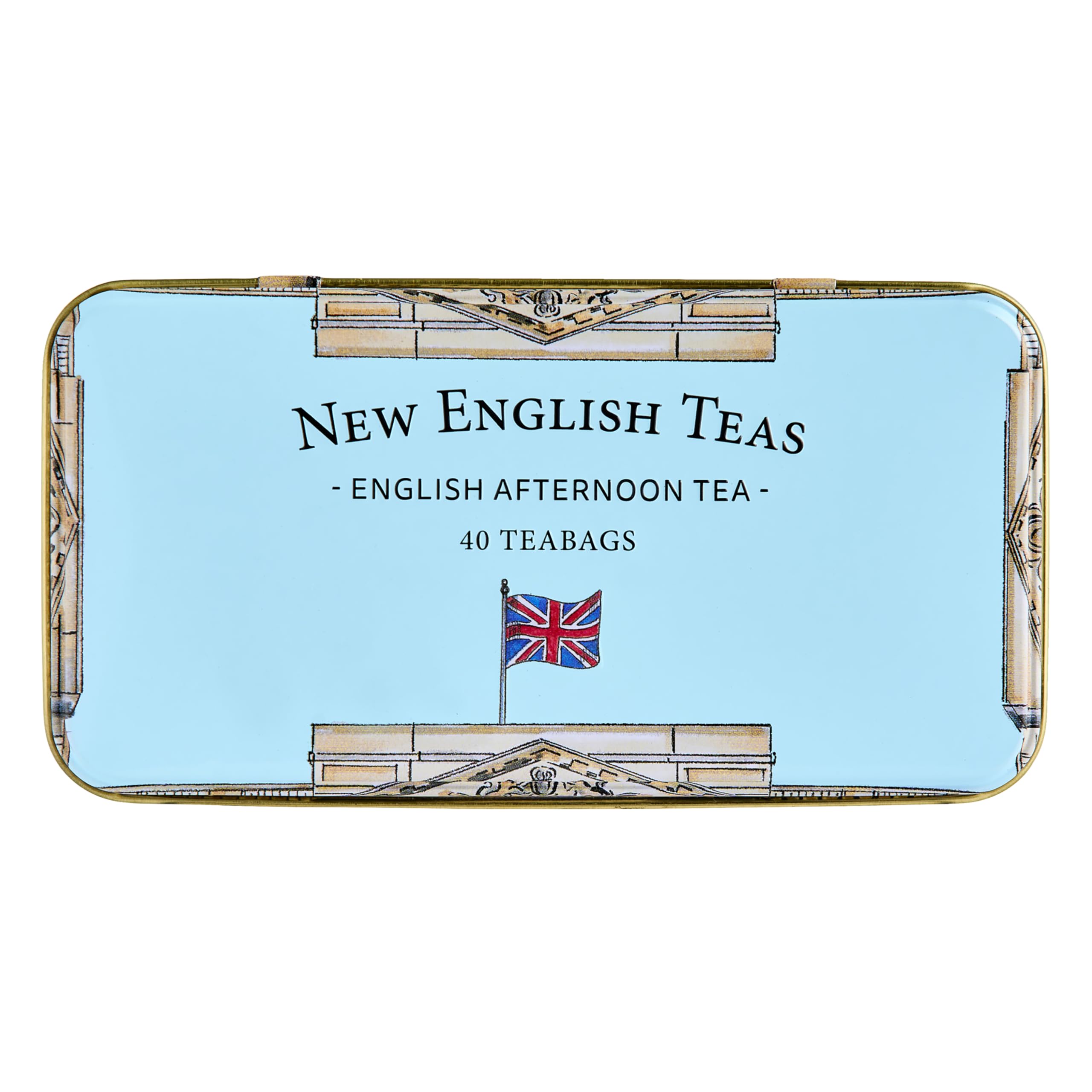 New English Teas Buckingham Palace Tin - English Afternoon Blend, 40 Tea Bags