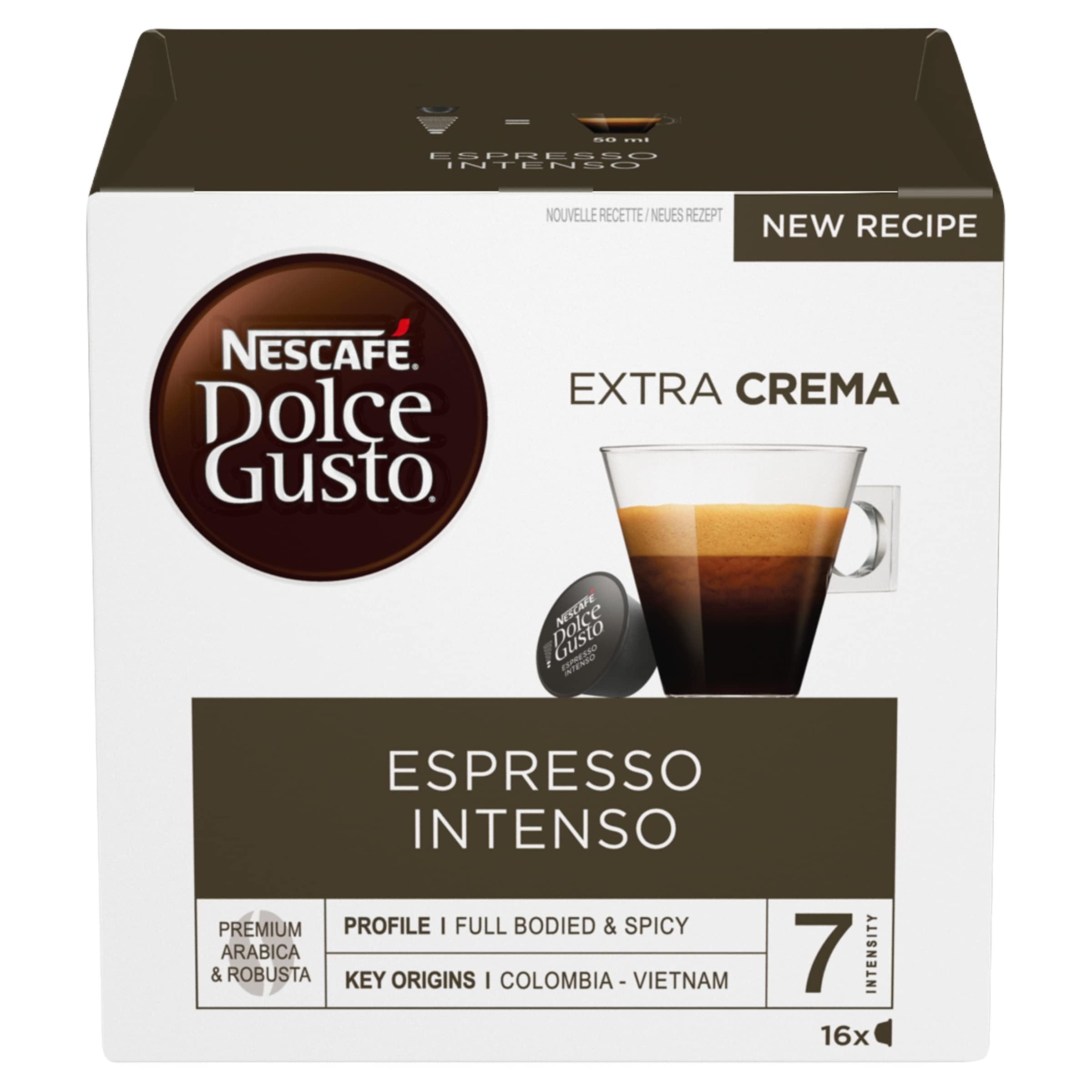NESCAFE Dolce Gusto Espresso Intenso Coffee Pods - 48 Capsules (3 Boxes of 16) 9