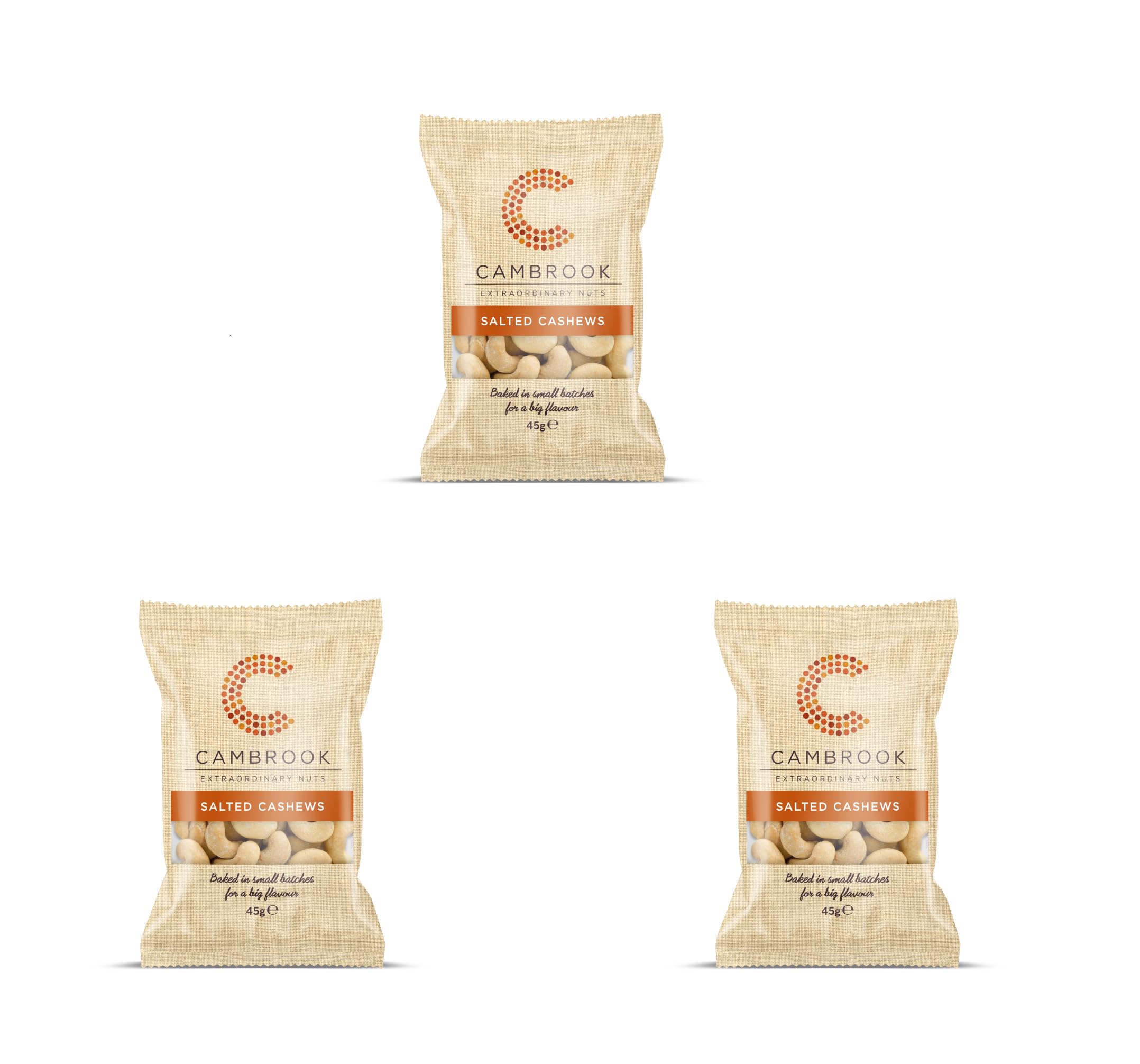 Cambrook Baked &amp; Salt Cashewnüsse, 45 g recycelbare Packung 3