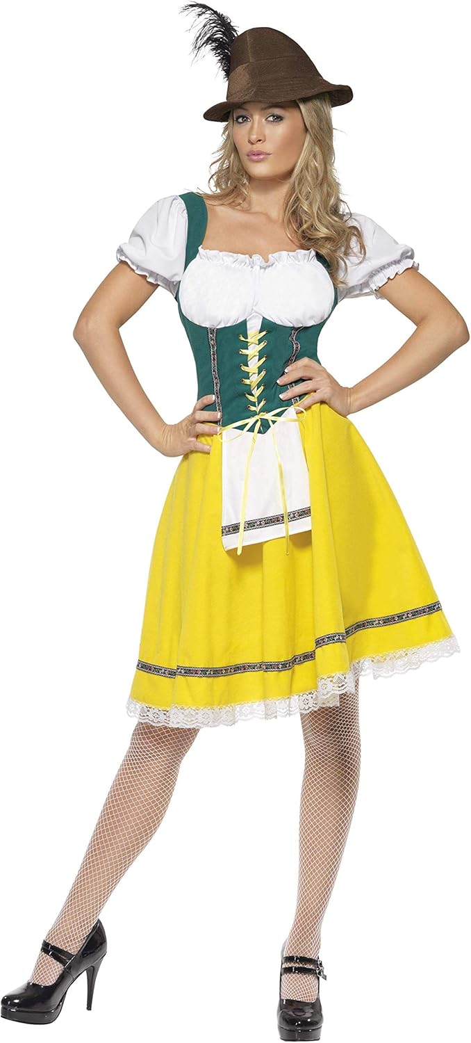 Smiffys Bavarian Beer Maiden Costume - Size 12-14 (41160S)