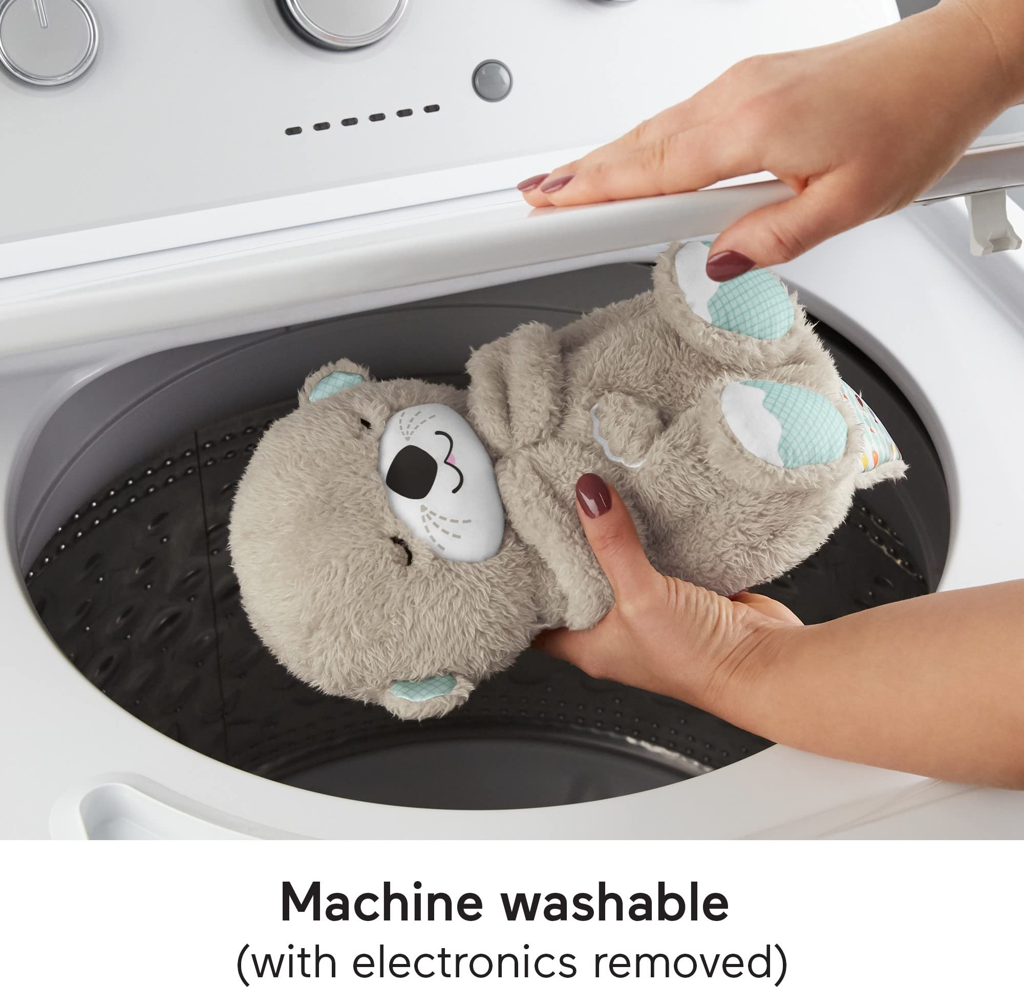 Fisher-Price Soothe 'N Snuggle Otter – Plüsch-Schlaf-Schnuller mit Atembewegung, Musik und Lichtern für Neugeborene 5