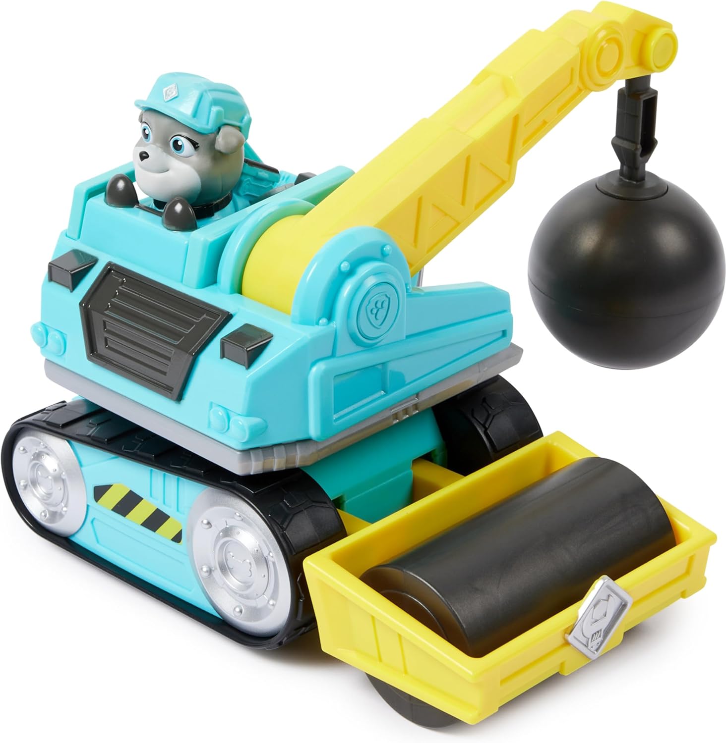 Rubble & Crew Motor's Wrecking Ball Toy Truck with Action Figure - Construction Vehicle for Kids 3+ 4