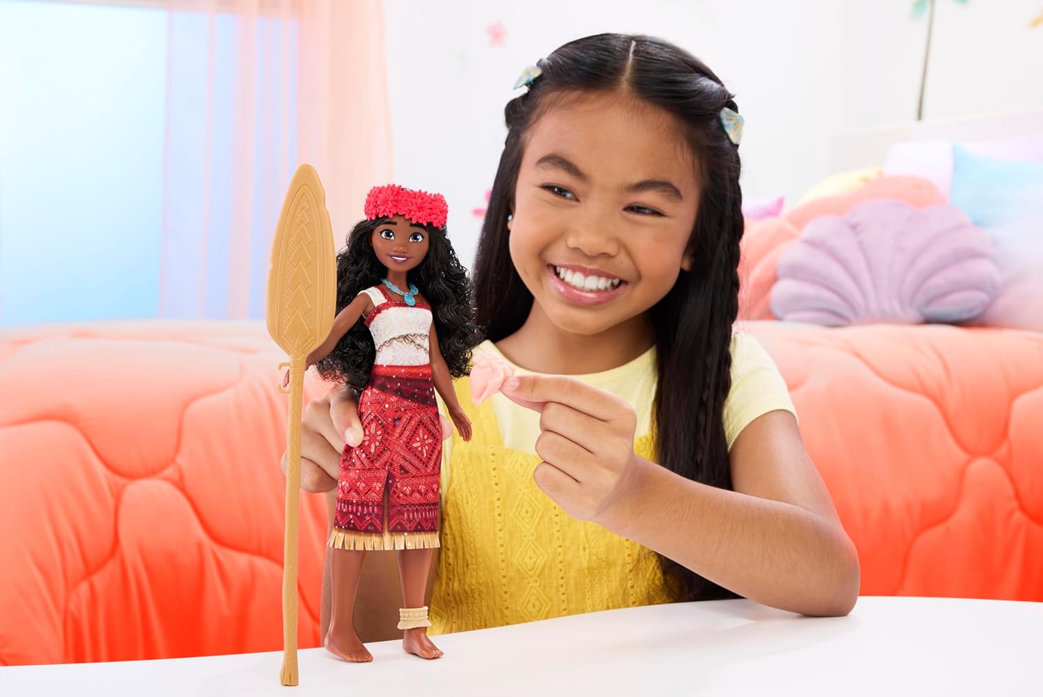 Mattel Disney Moana 2 Singing Adventure Moana Doll with Signature Outfit & Accessories 3
