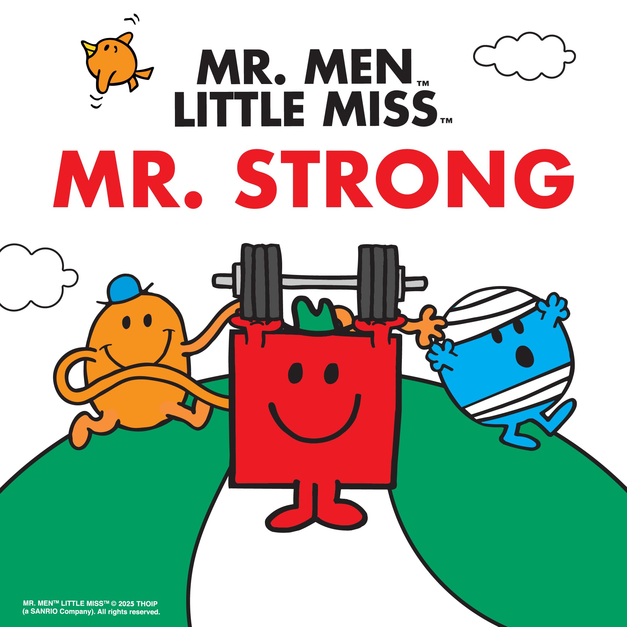 Rainbow Designs Mr. Strong Small Plush Toy - Iconic Mr. Men Character | 18 cm Height 6
