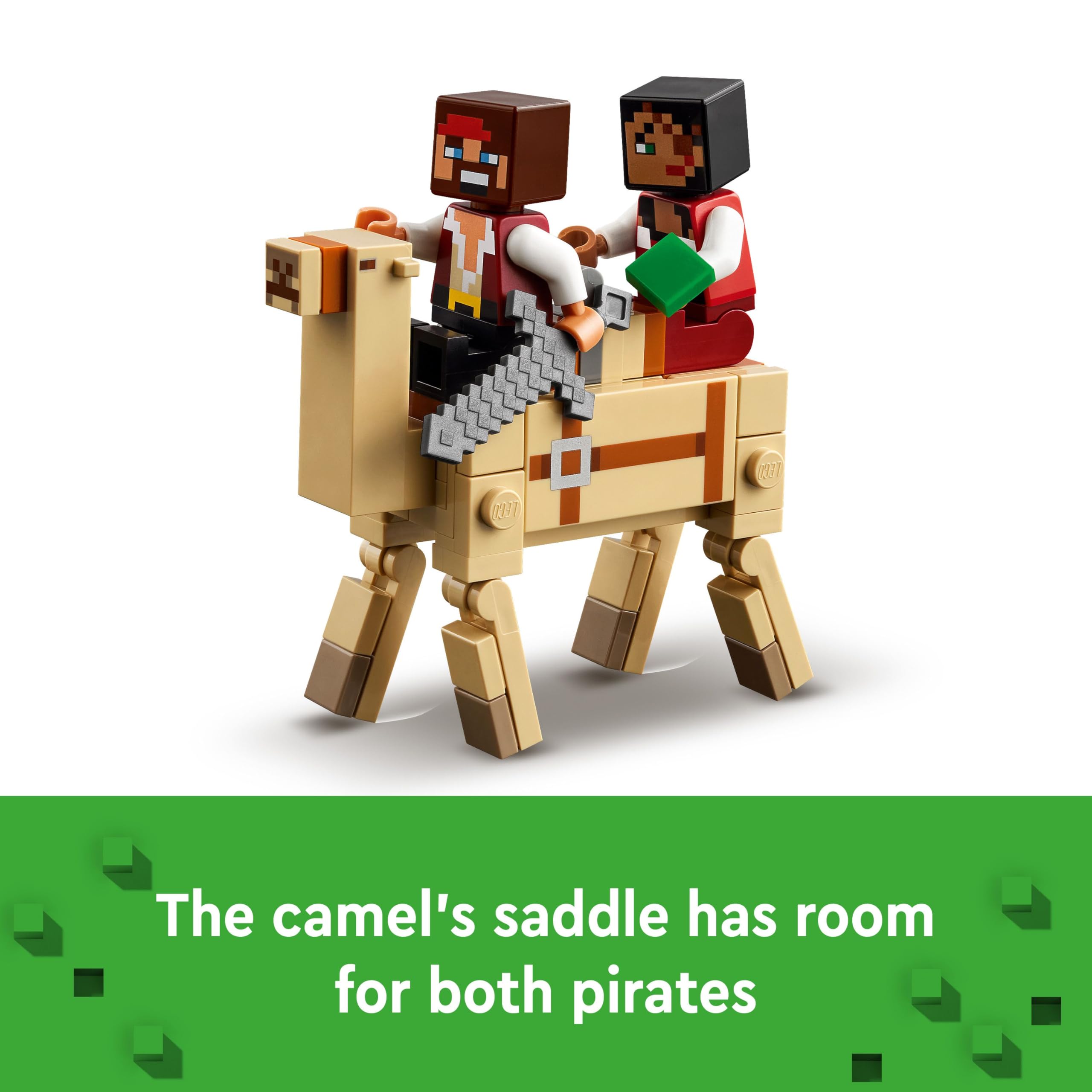 LEGO Minecraft The Pirate Ship Voyage - Building Set with Pirate Figures & Camel for Ages 8+ 13
