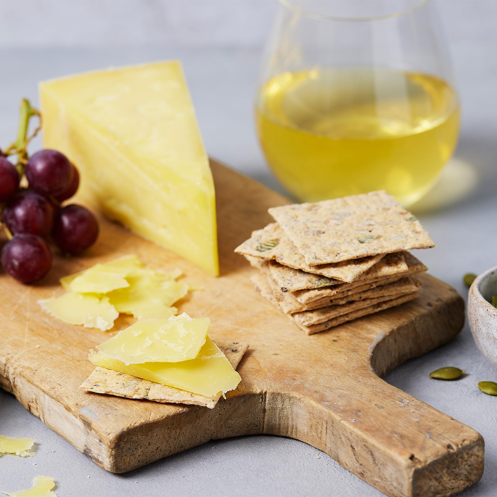 Peter's Yard Sourdough Crackers Selection Tin - Original, Rye & Charcoal, Rosemary & Sea Salt, Pumpkin & Sunflower