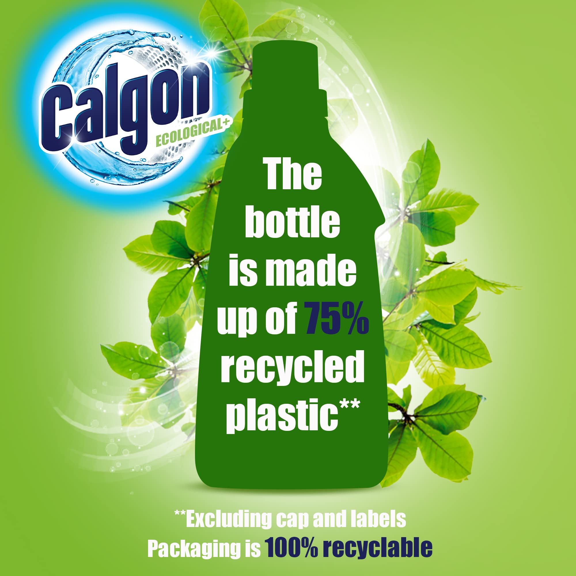 Calgon – Waschmaschinen-Weichspüler-Gel Ecological+, 98 % natürlichen Ursprungs, Kalk- und Geruchsvermeidung 6