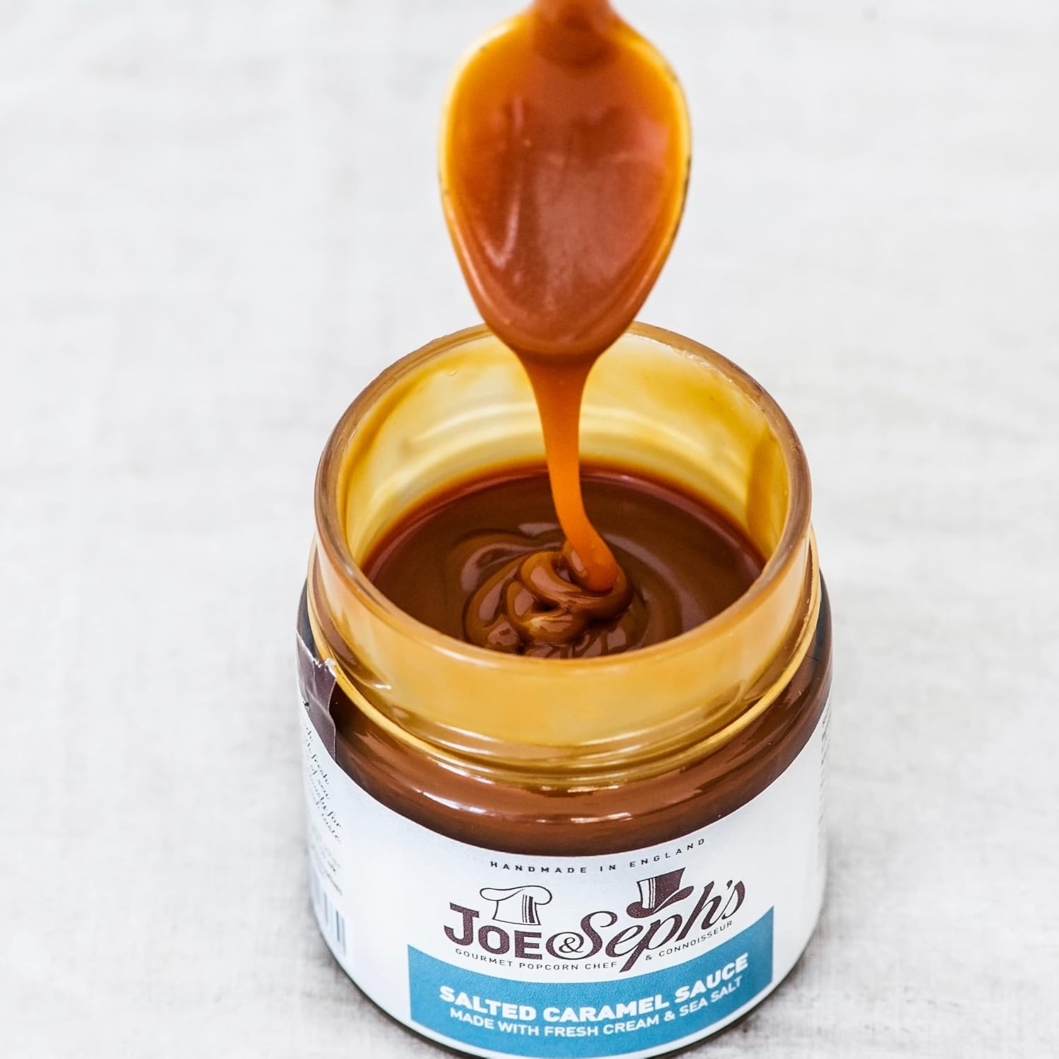 Joe &amp; Seph's Salted Caramel Dessert Sauce (230g) - Karamell-Topping für Eiscreme, Pfannkuchen und Backwaren 3