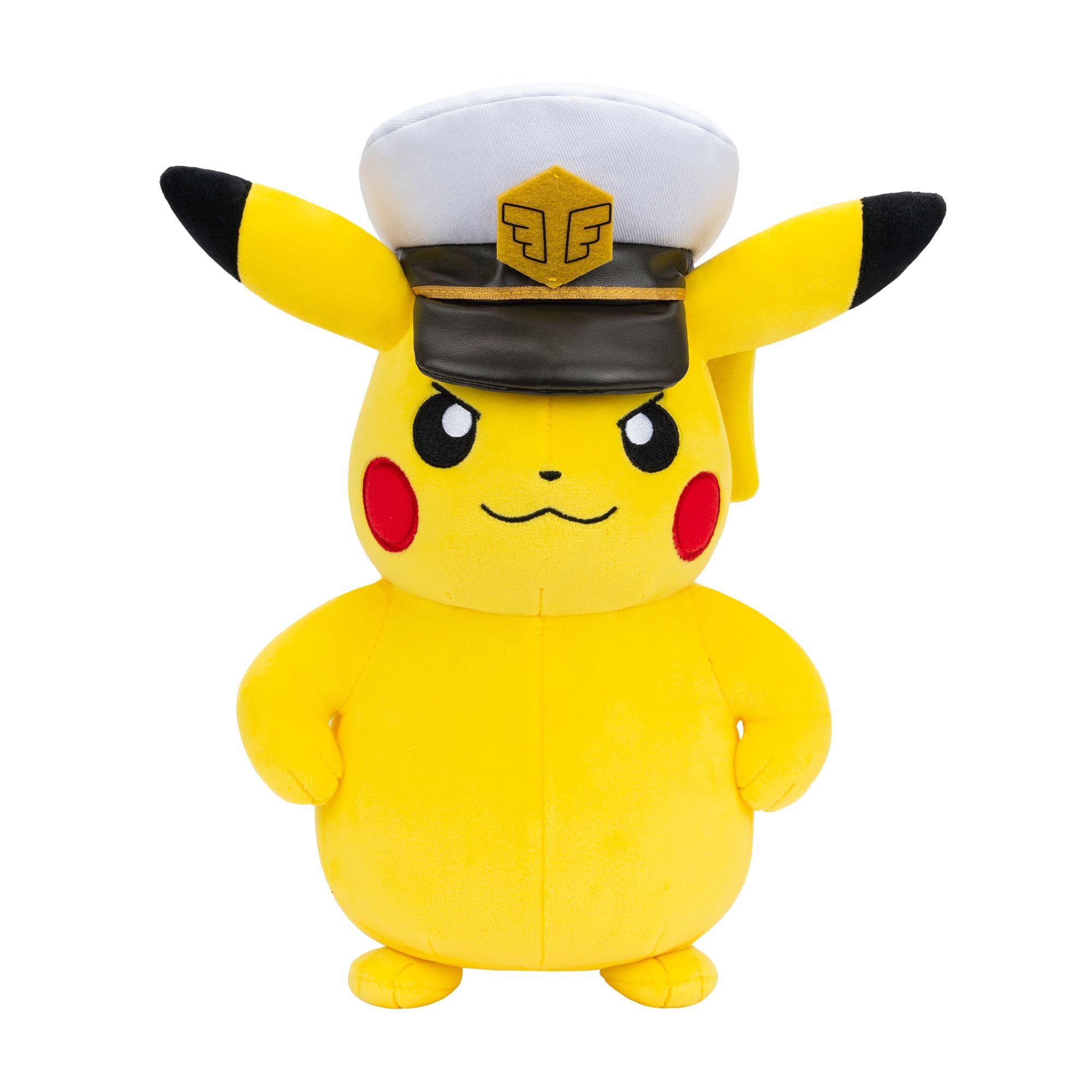 Pokémon Captain Pikachu Plush - 8-Inch Soft Plush with Captain's Hat
