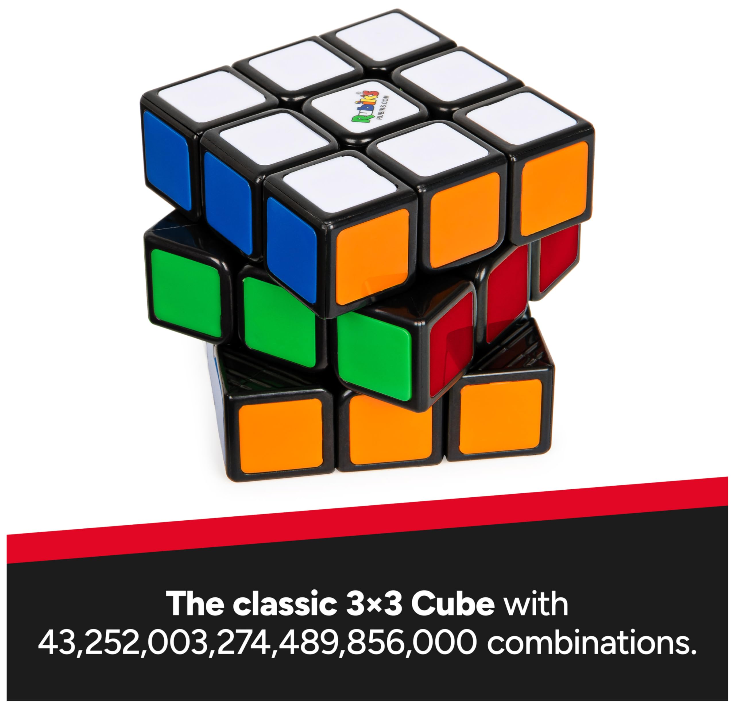 Rubik's Cube 3x3 Brain Teaser Puzzle by Spin Master