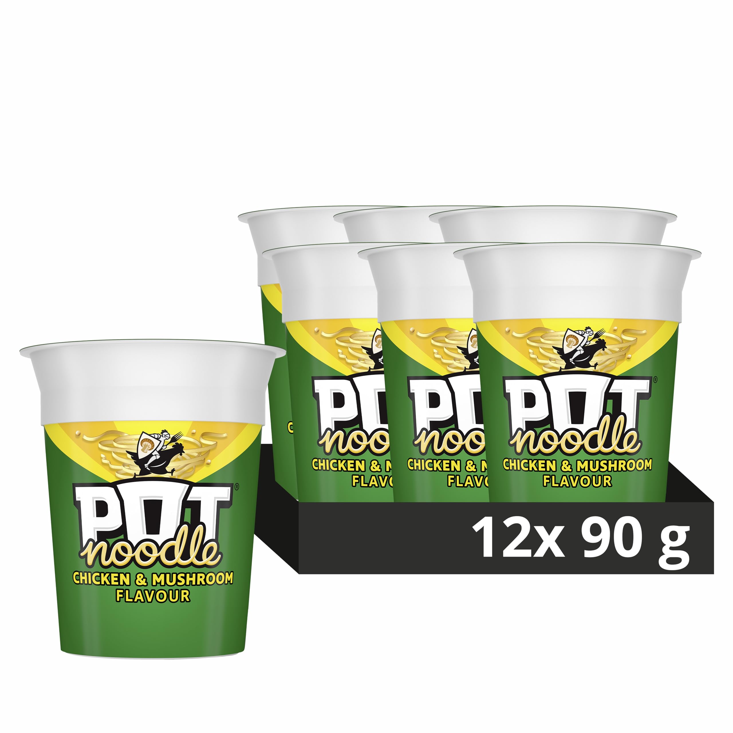 Pot Noodle Chicken & Mushroom Flavour, 12 Pack (12 x 90g) 8