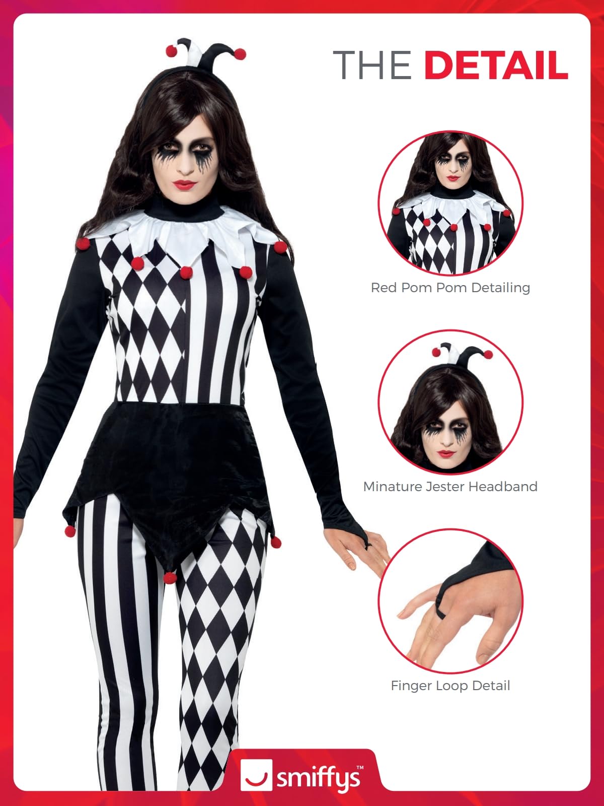 Smiffys Female Jester Costume - Adult 7