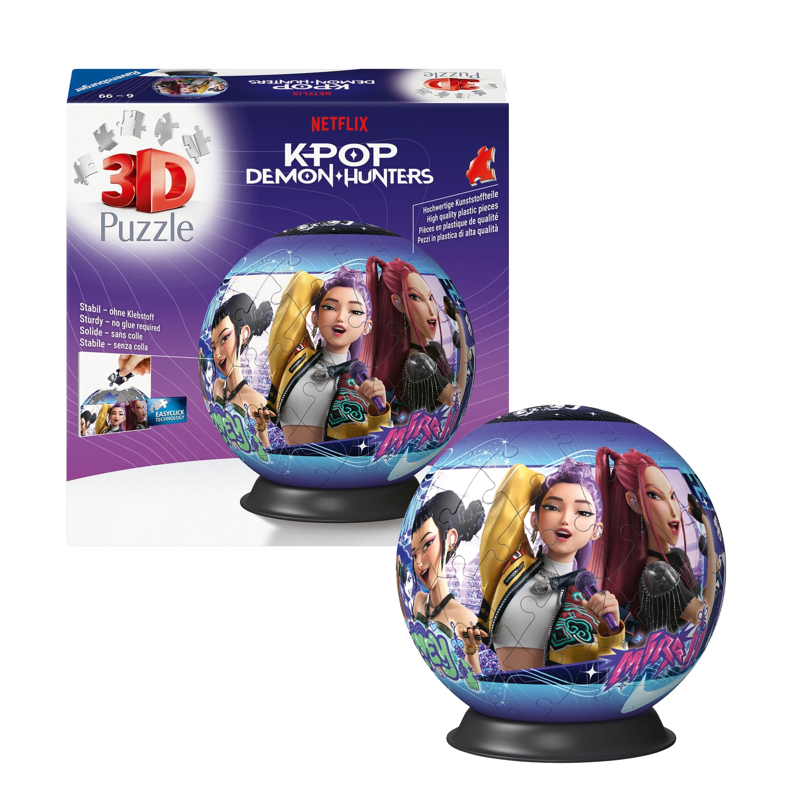 Ravensburger K-Pop Demon Hunters 3D Jigsaw Puzzle - 72 Pieces