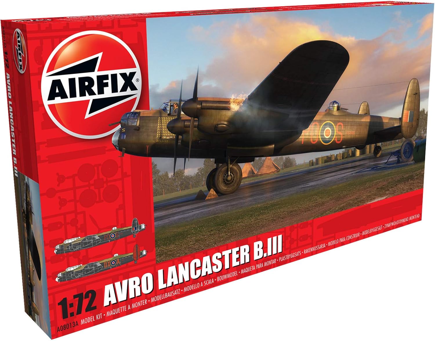 Airfix Avro Lancaster B.I/B.III Model Kit - 234 Piece Aircraft Building Set for Ages 8+