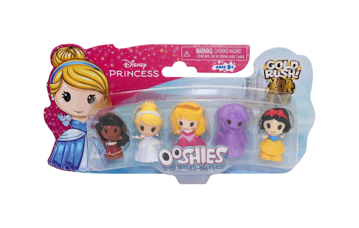 Giochi Preziosi Ooshies Disney Princess Collectibles 5 Pack Pencil Toppers | Miniature Figures | Ages 5+