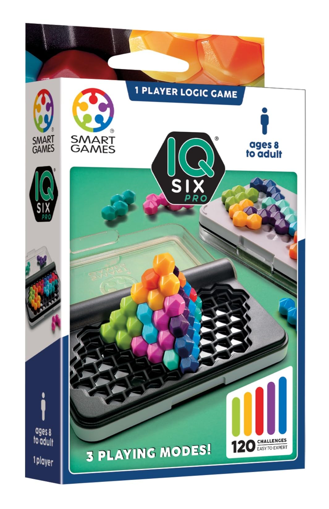 SmartGames IQ Six PRO Electronic Game - Multicolor Plastic | Portable | Ages 8+ 2
