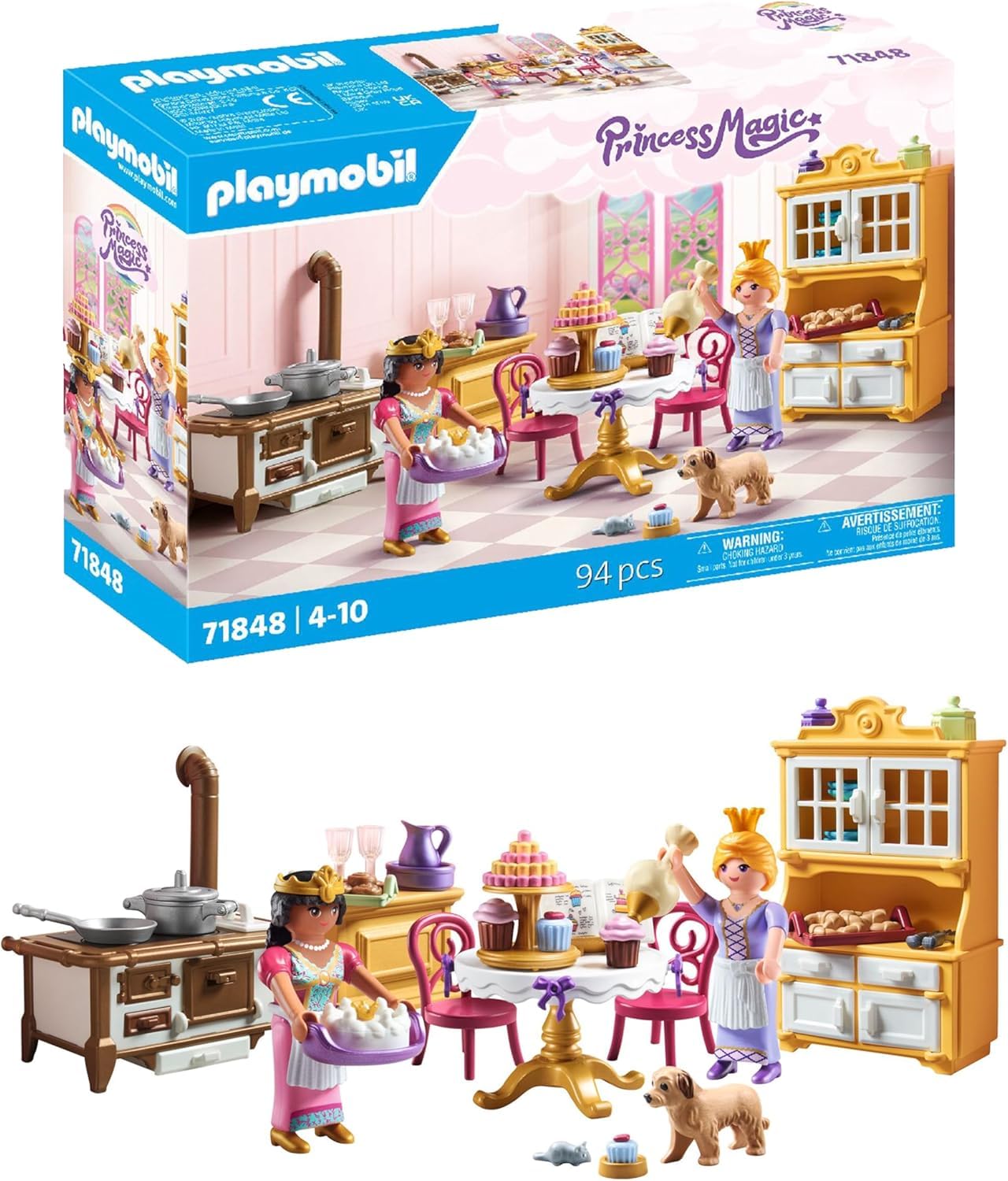 PLAYMOBIL Princess Magic Royal Kitchen Playset - Baking & Imaginative Role Play for Ages 4-10