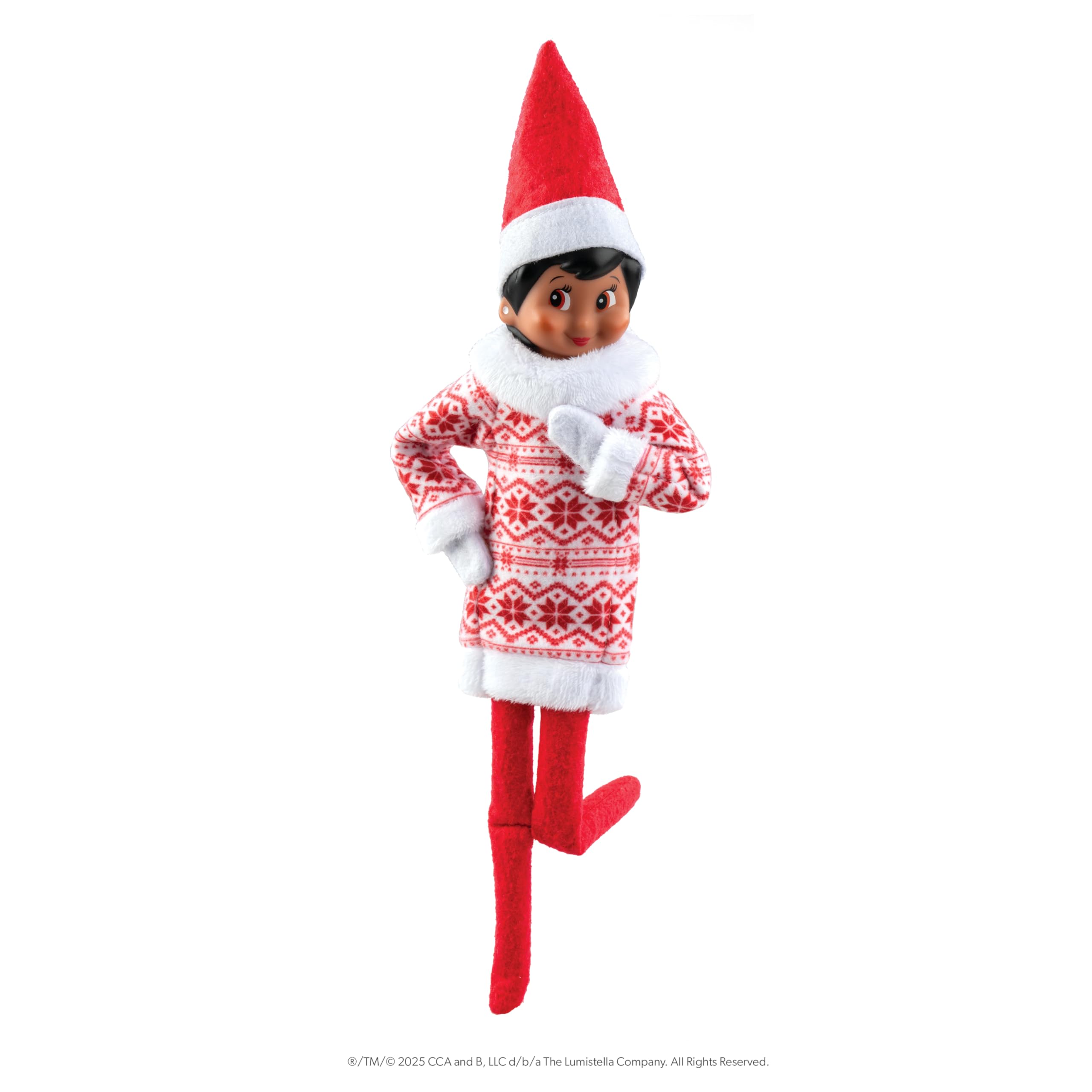 The Elf on the Shelf Claus Couture Sweater Dress - Festive Fair Isle Design for Scout Elves 16