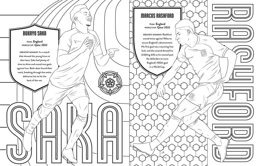 Dino Books Ultimate Football Heroes Colouring Book: World Cup Greatest Moments | Paperback | 80 Pages