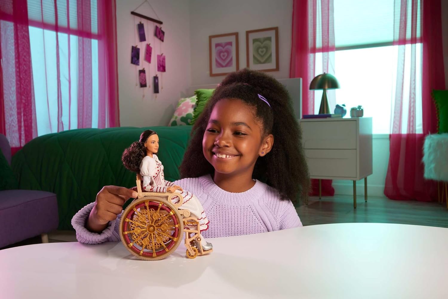 Mattel Wicked Nessarose Fashion Doll with Golden Wheelchair & Accessories - Inspired by Universal Pictures Film 3