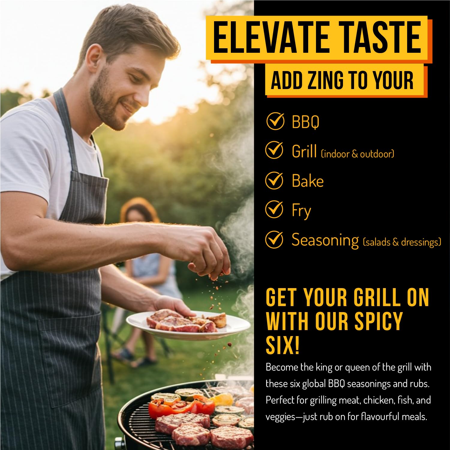 SPICE "N" TICE - The Ultimate Spice, Seasoning & Marinade BBQ Rub Grill Gift Set 8