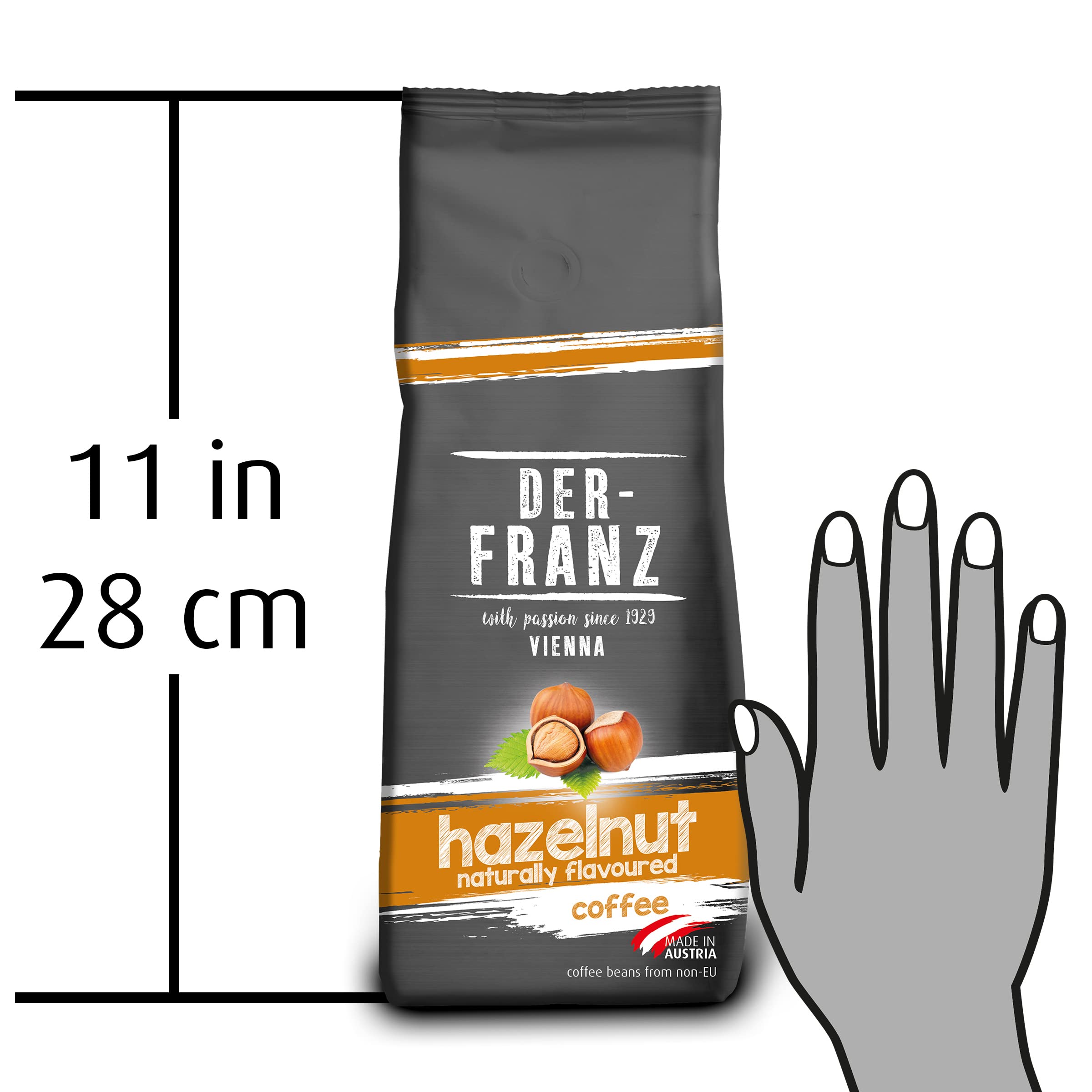 Der-Franz Coffee Medium Roast with Natural Hazelnut, Ground, 2 x 500 g 4