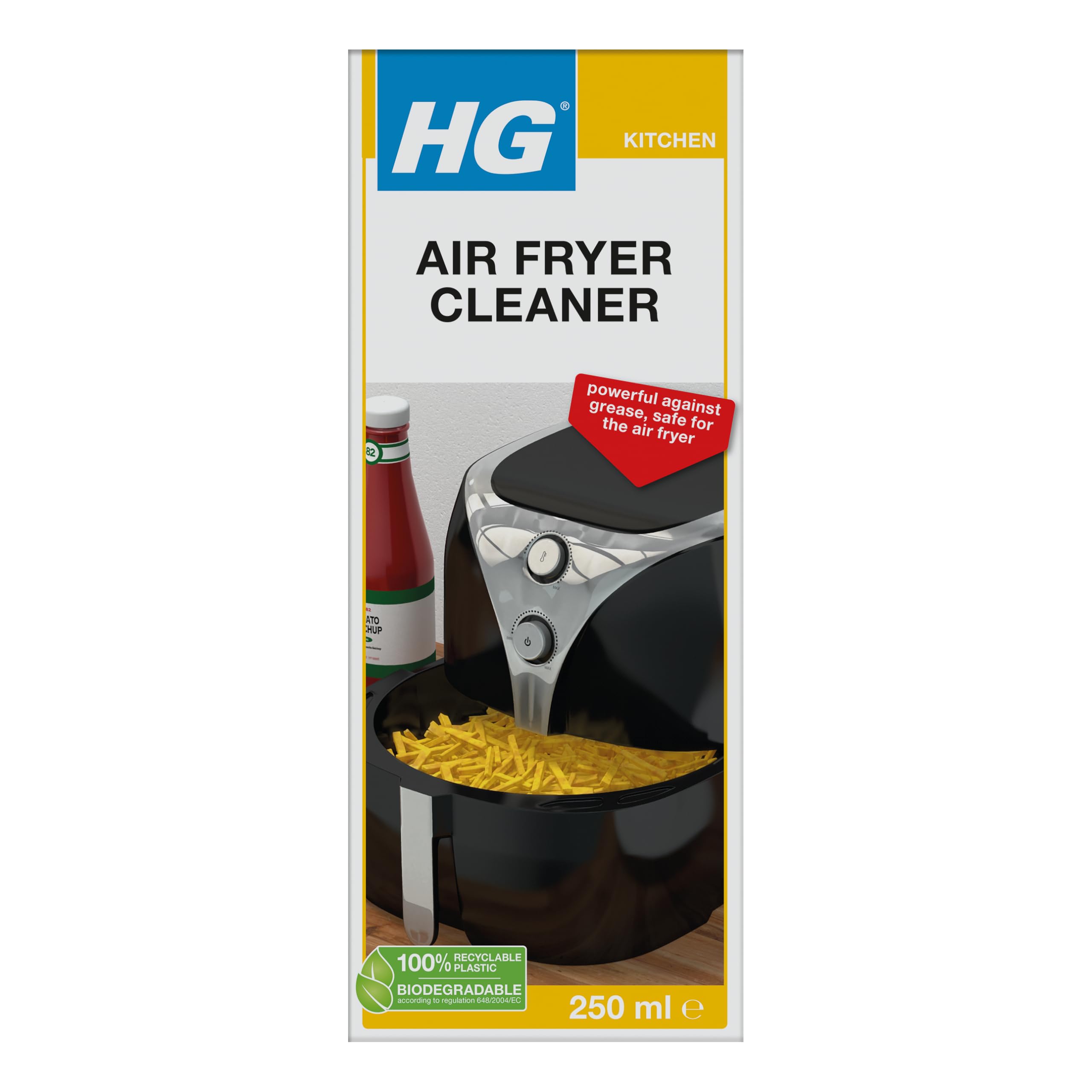 HG Air Fryer Cleaner - Powerful Liquid for Caked-On Grease | 250 ml