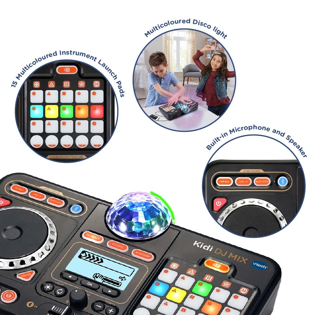 VTech Kidi DJ Mix - Electronic Music Toy for Kids with Lights & Bluetooth 10