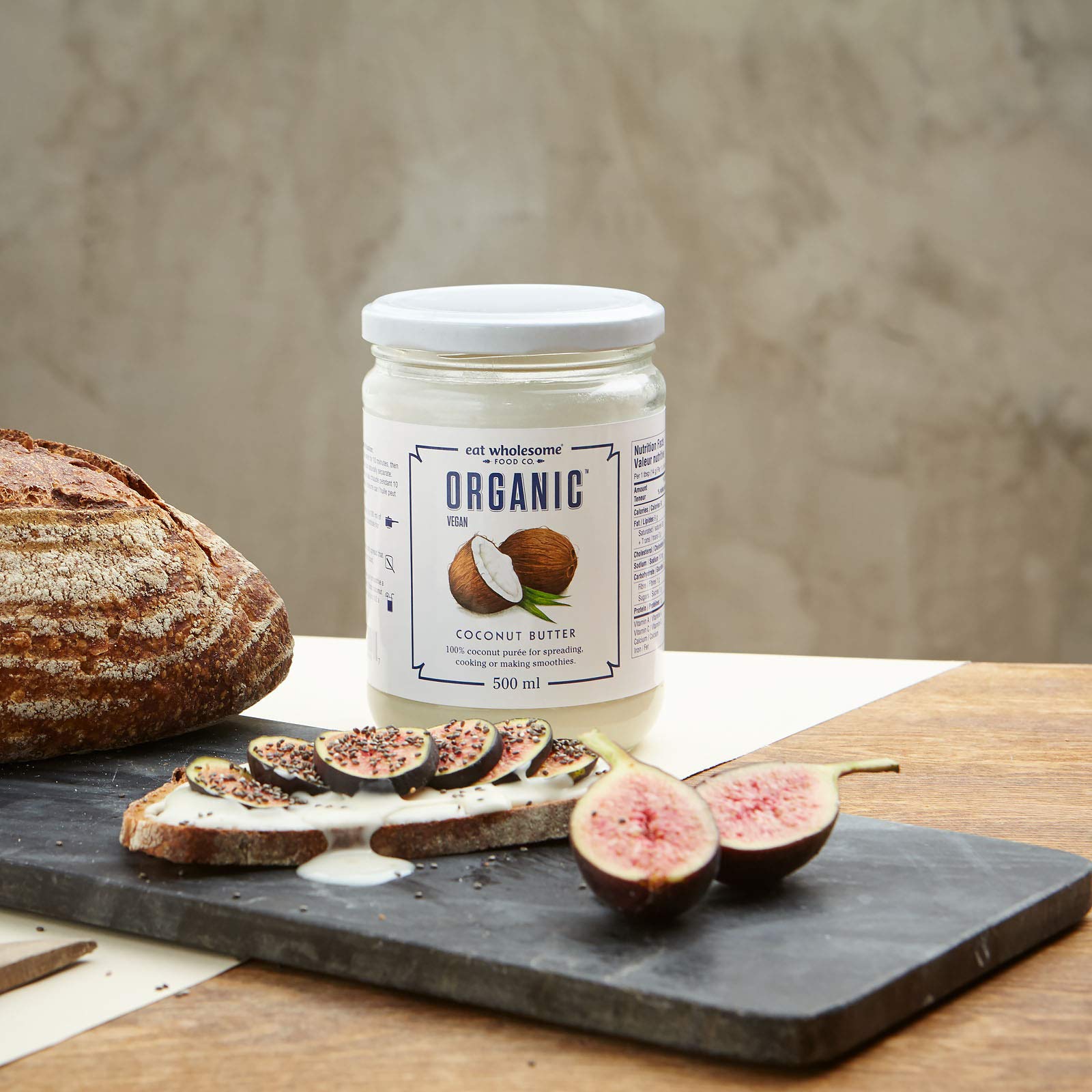 Eat Wholesome Bio-Kokosbuttercreme, 500 g – 100 % natürliches Kokospüree im Glas 4