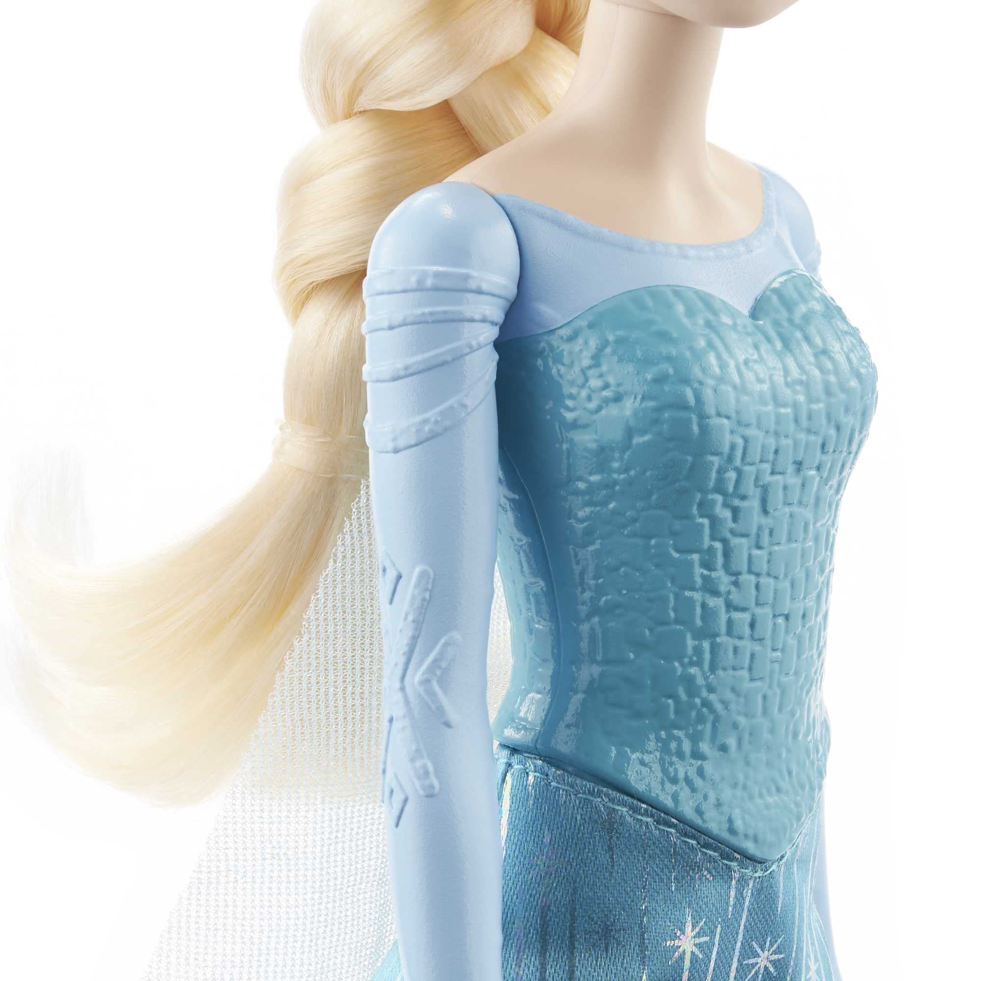 Mattel Disney Princess Dolls, Elsa Posable Fashion Doll with Signature Clothing and Accessories, Disney's Frozen Movie Toys, HLW47 7
