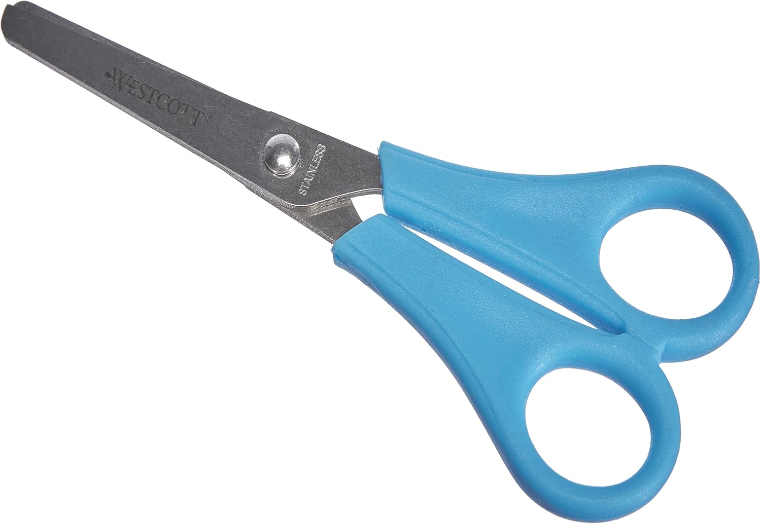 Westcott Kids Craft Scissors with Stainless Steel Blades, Blunt Tip, 5"/13 cm, Blue