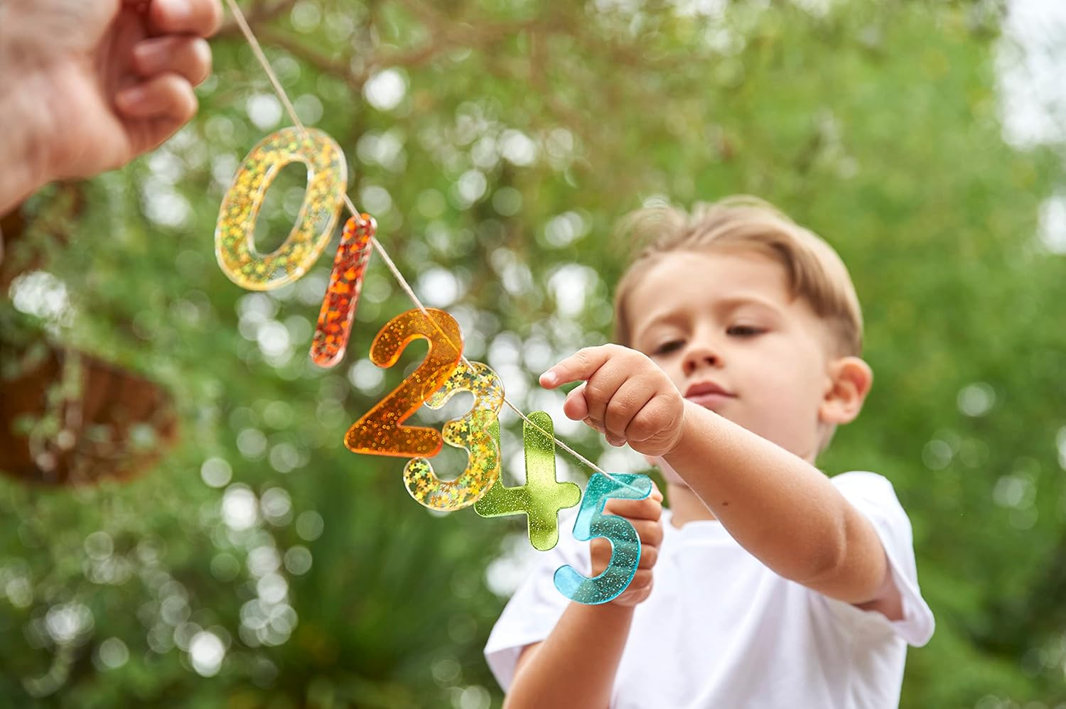 TickiT Rainbow Glitter Numbers - Educational Acrylic Number Set for Kids 3+ 6