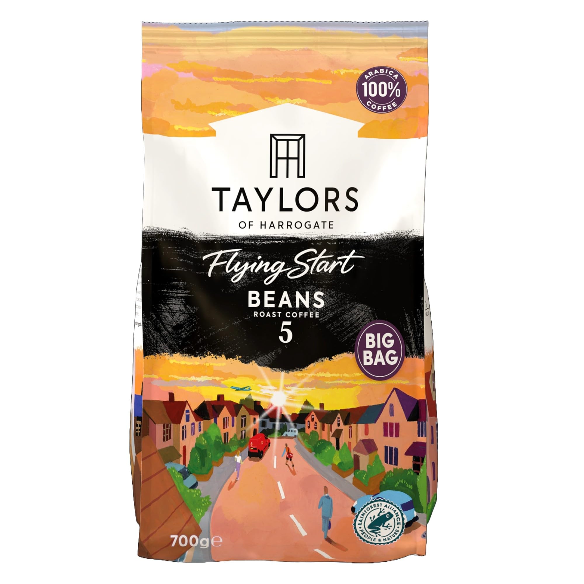 Taylors of Harrogate Flying Start Coffee Beans, 700g - Dark Roast Arabica Blend