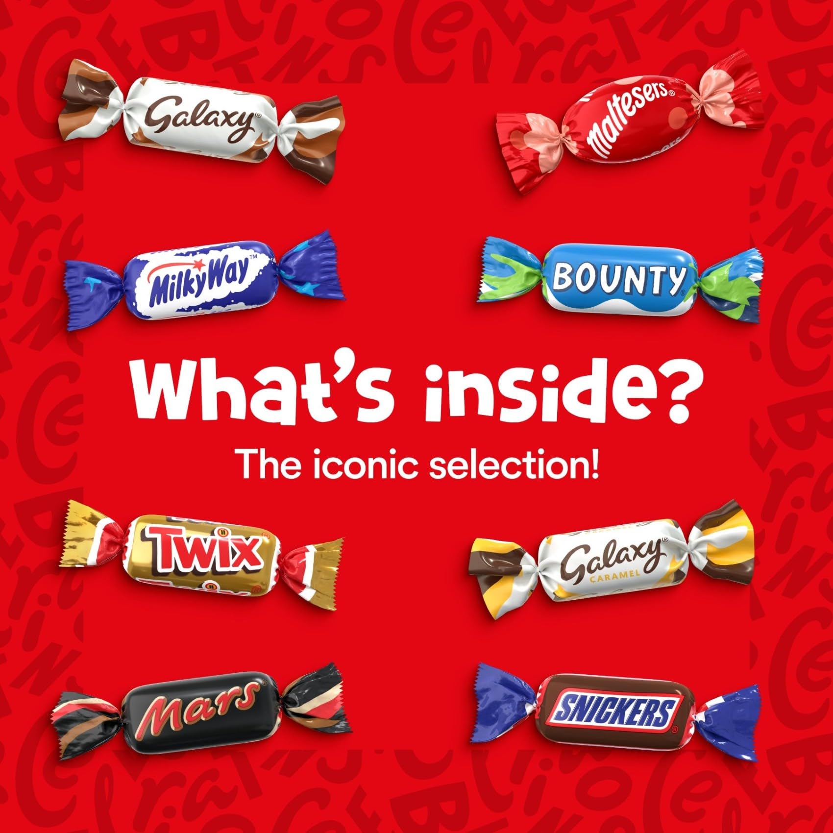 Celebrations Mini Box Case - Assorted Milk Chocolates, 12 x 69g Wrapped Mini Bars 5