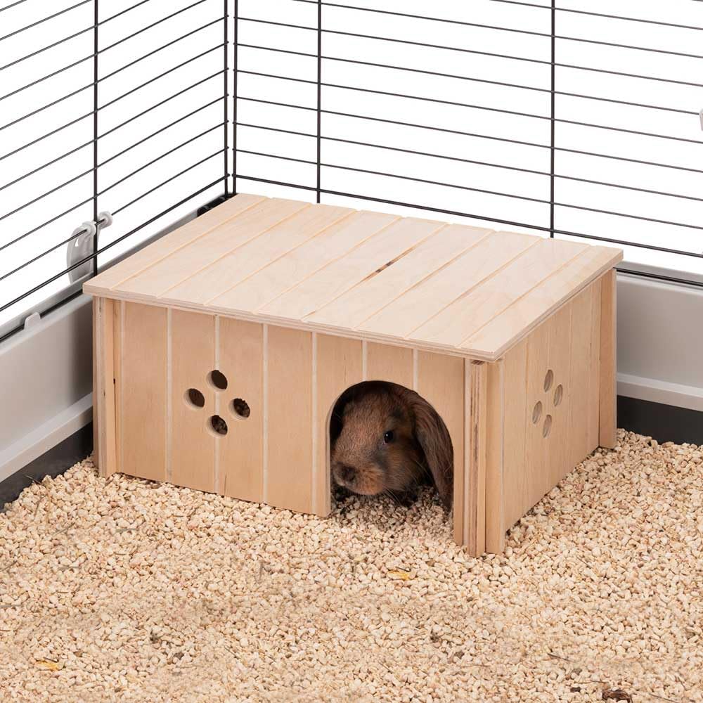 Ferplast Wood Home for Small Animals | FSC-Certified Wood | Tool-Free Assembly | 33 x 23.6 x 16 cm 3