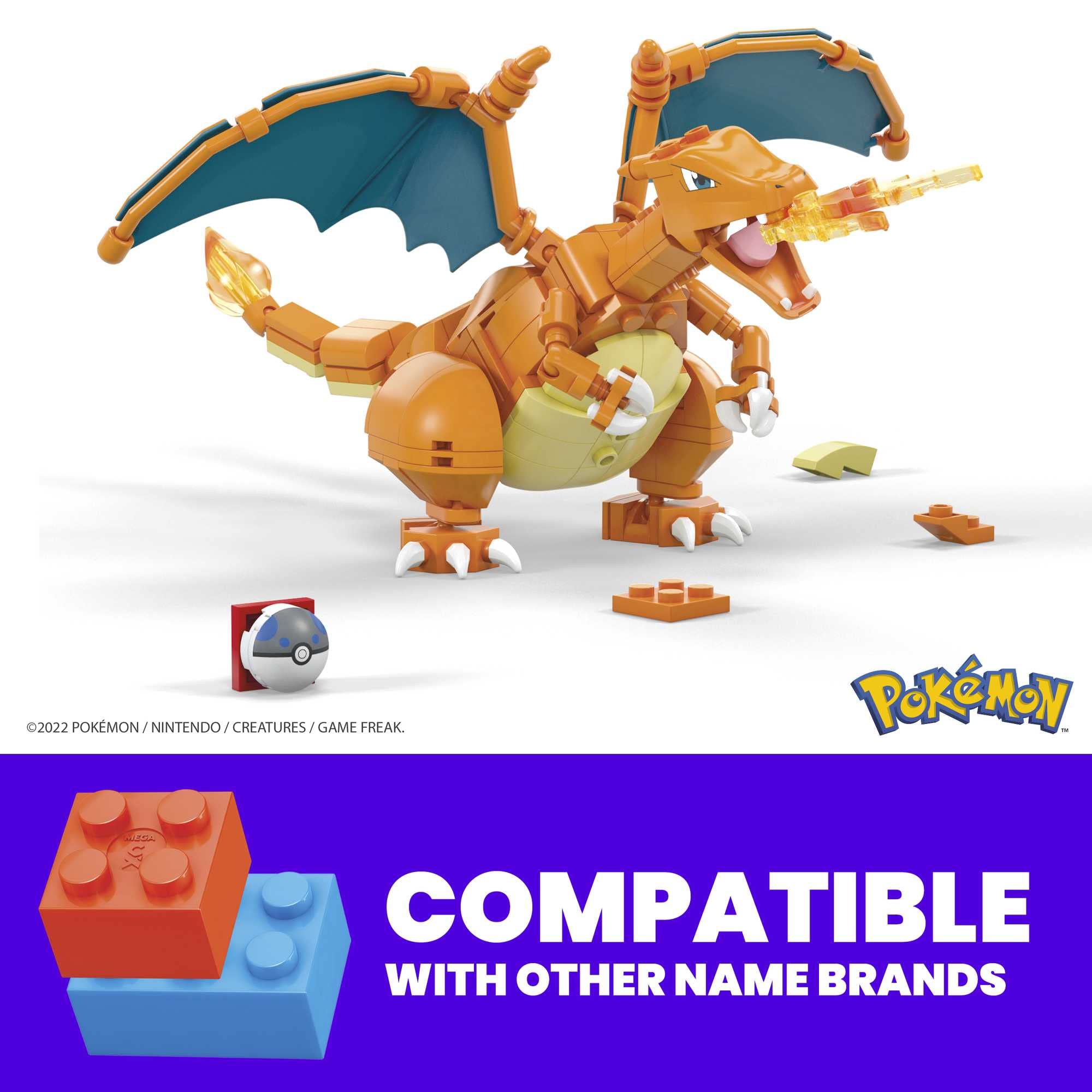 Mega Construx Pokémon Charizard - Buildable & Poseable Action Figure for Ages 6+ 13