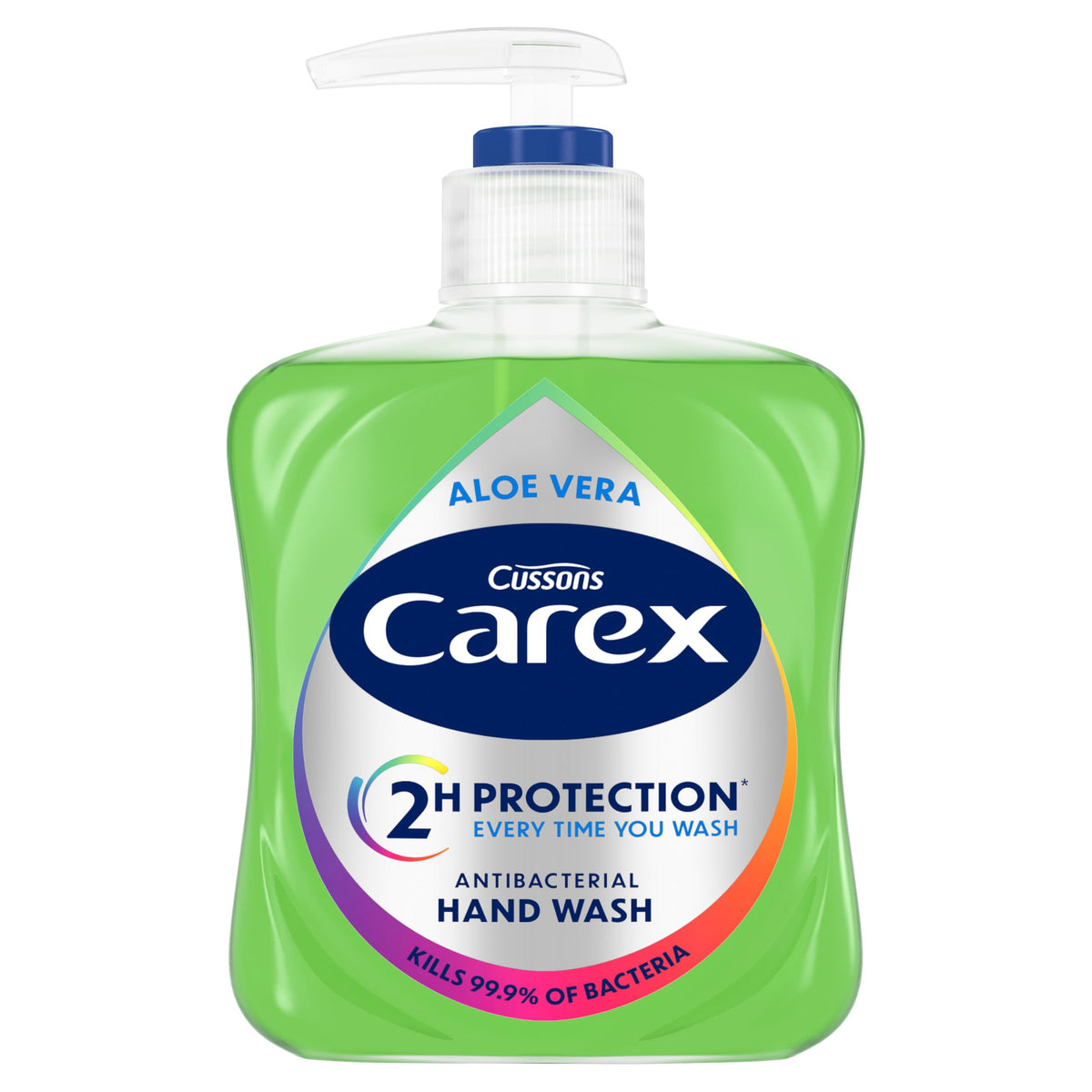 Cussons Carex Aloe Vera Antibacterial Hand Wash - Kills 99.9% Bacteria | Pack of 6 x 250ml | 2 Hour Protection