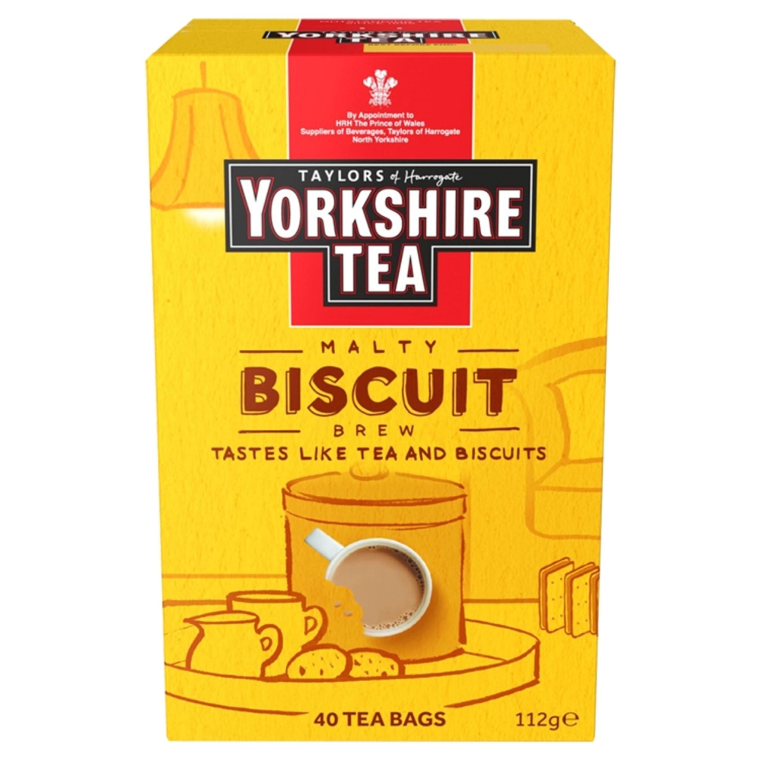 Yorkshire Tea – Teebeutel mit Biscuit Brew-Geschmack, 40 Beutel pro Schachtel (4 Schachteln, insgesamt 160) 4