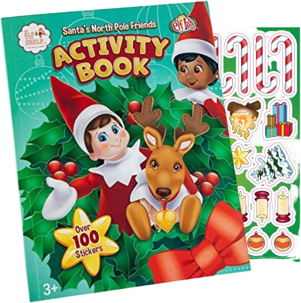 The Elf on the Shelf Santa's North Pole Friends - Activity Book with Over 100 Pages & Stickers