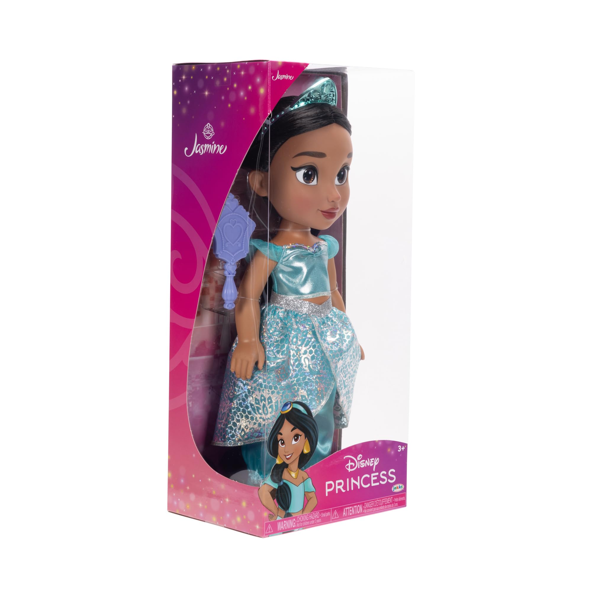 Disney Princess Jasmine Fashion Doll - 14" with Shimmery Platinum Holofoil Jumpsuit & Royal Reflection Eyes 6
